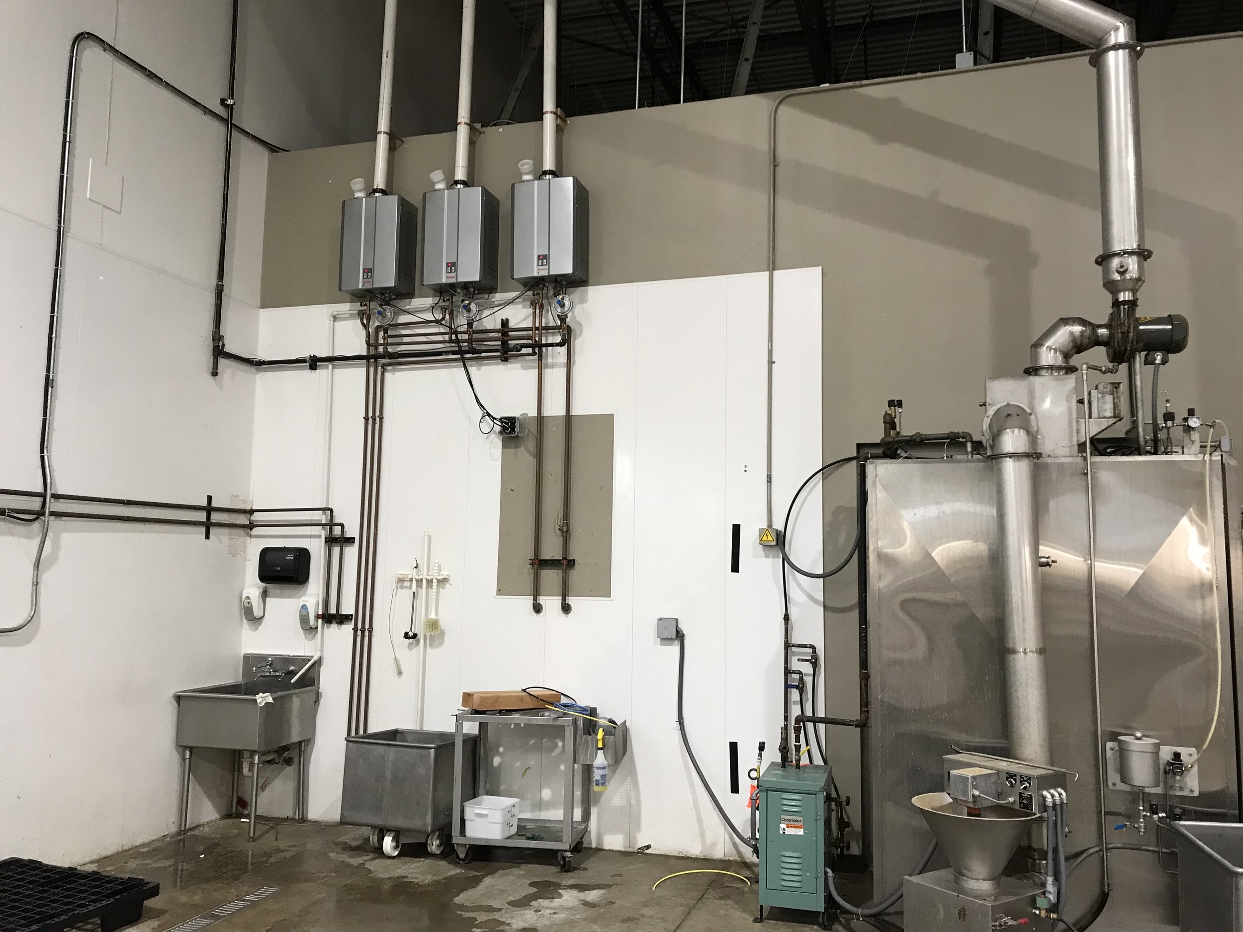 Previous wash bay area