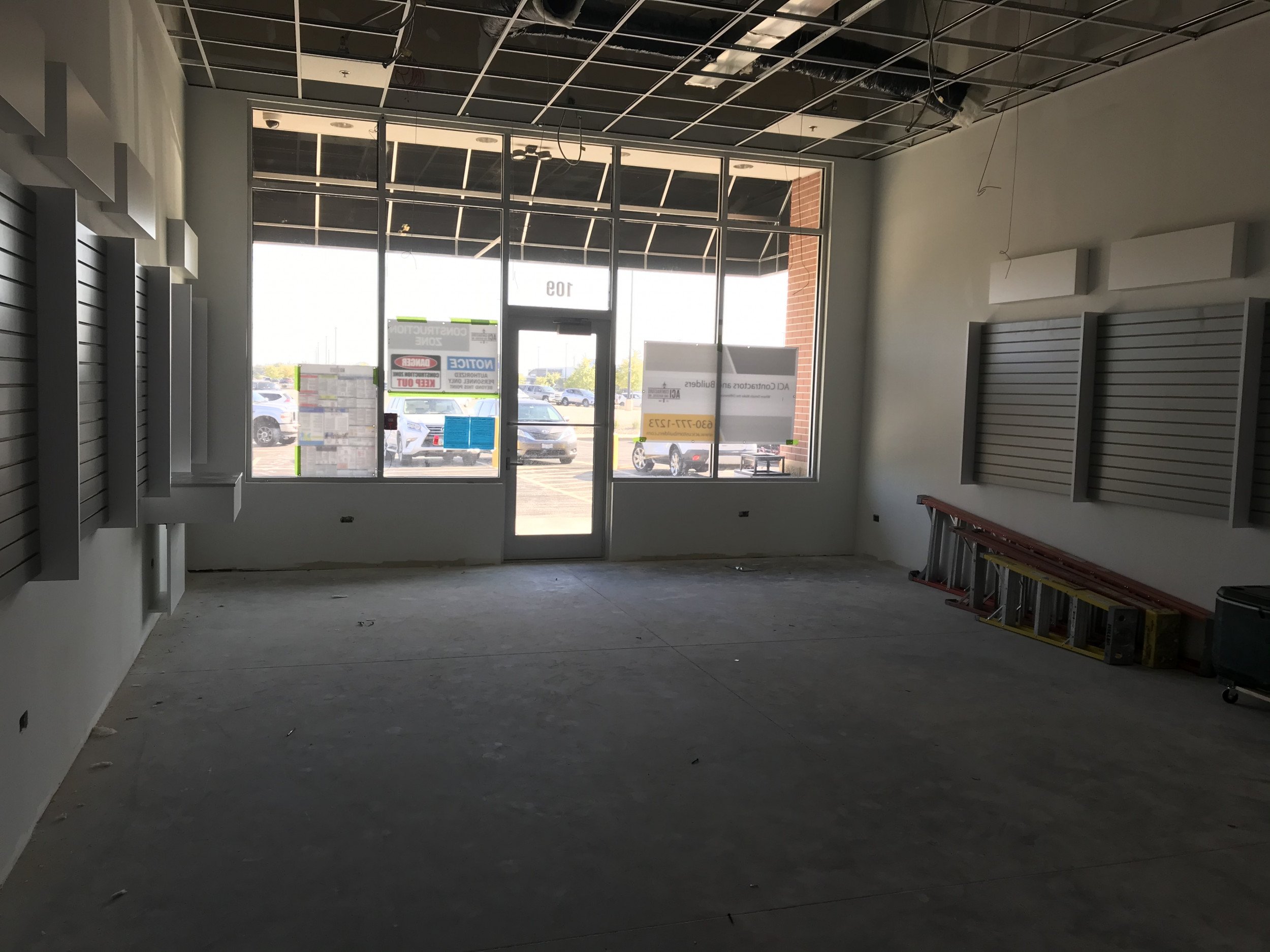 Before- Unfinished Retail Space