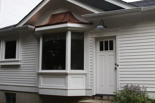 Copper Splayed Roof After