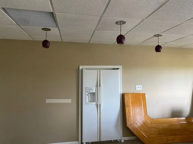 Area where kitchenette was added to