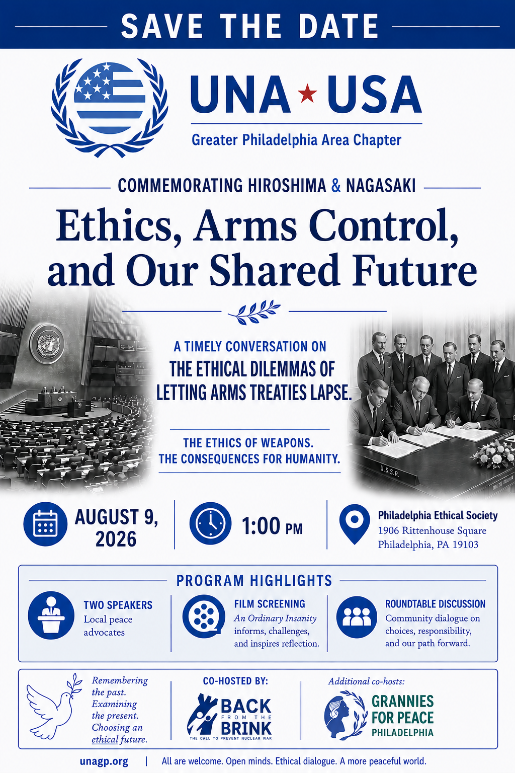 Commemorating Hiroshima & Nagasaki: Ethics, Arms Control, and Our Shared Future