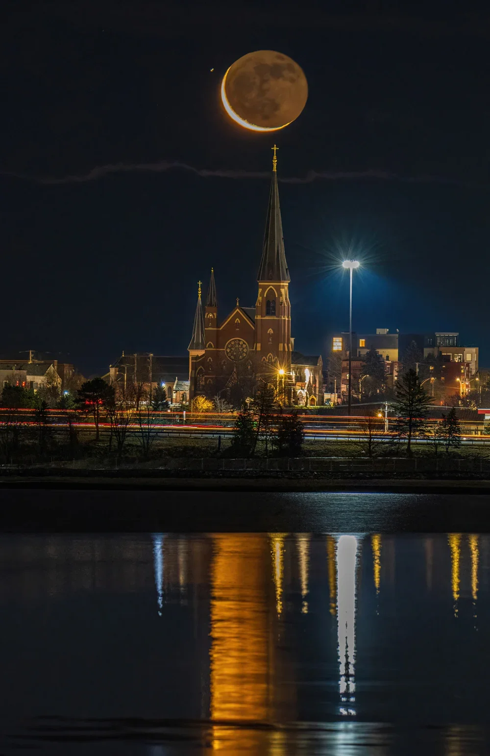 Cathedral of immaculate conception crescent moon