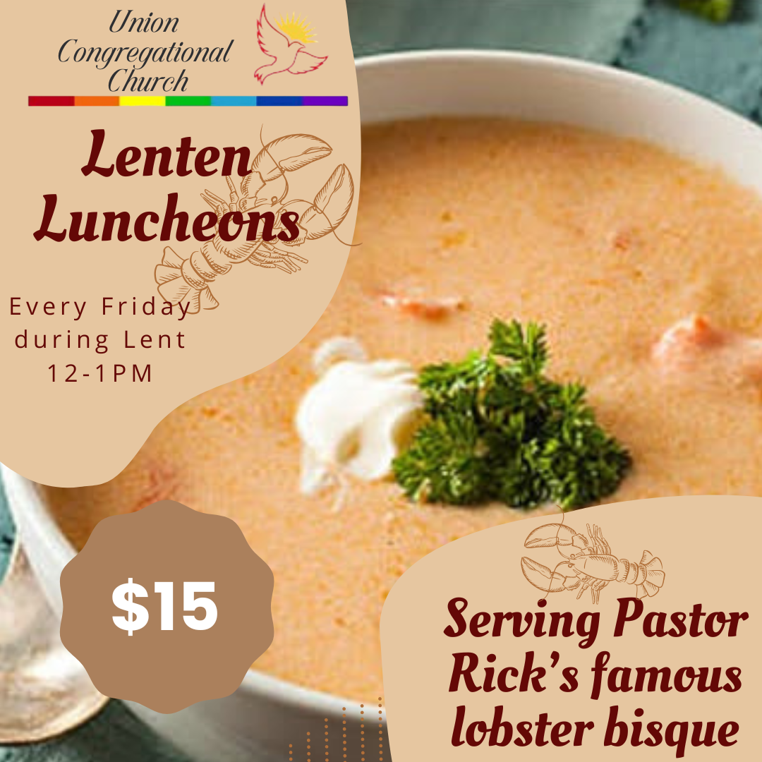 Lobster Bisque Lenten Luncheons