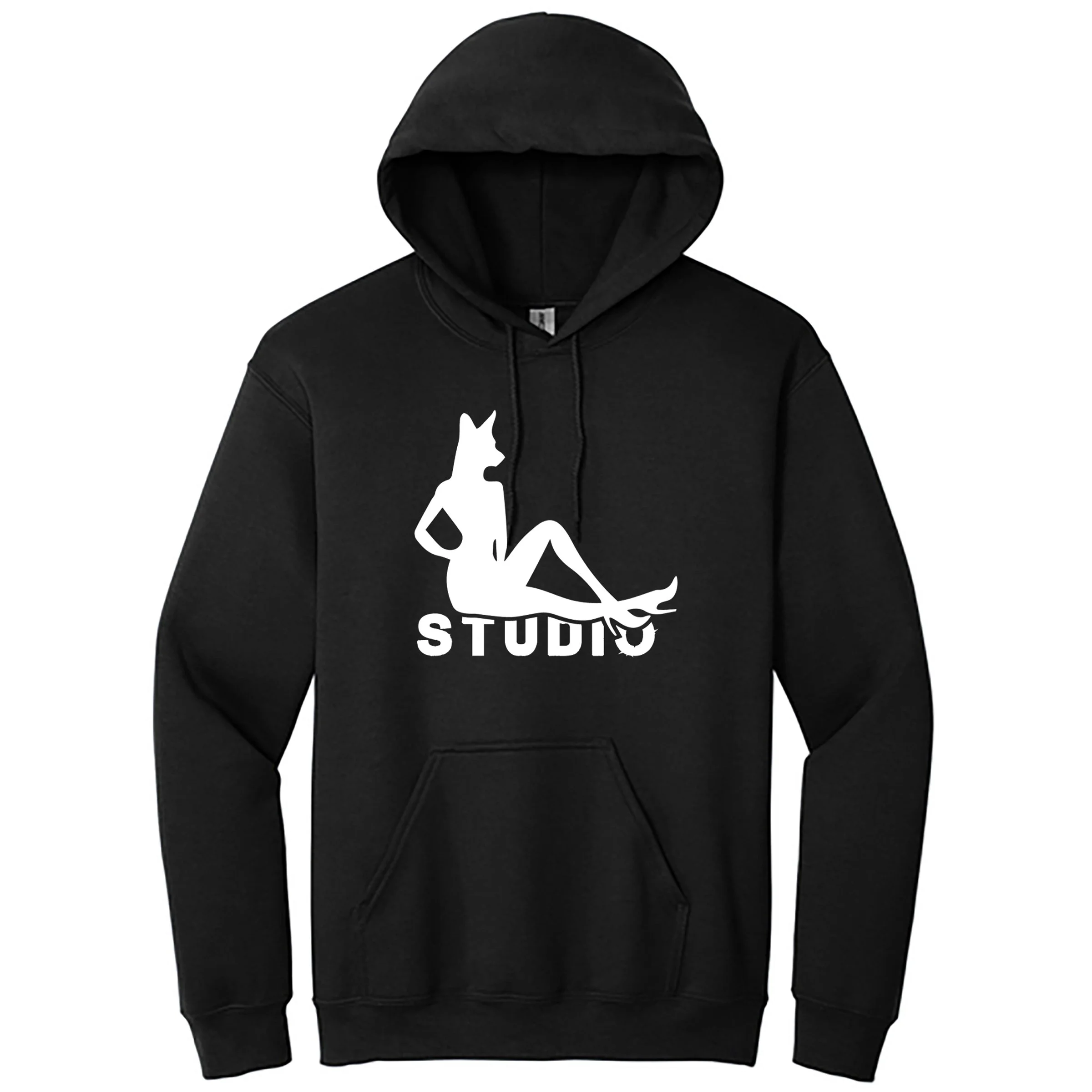 Studio Vashon Black Hoodie w/ Horizontal Logo