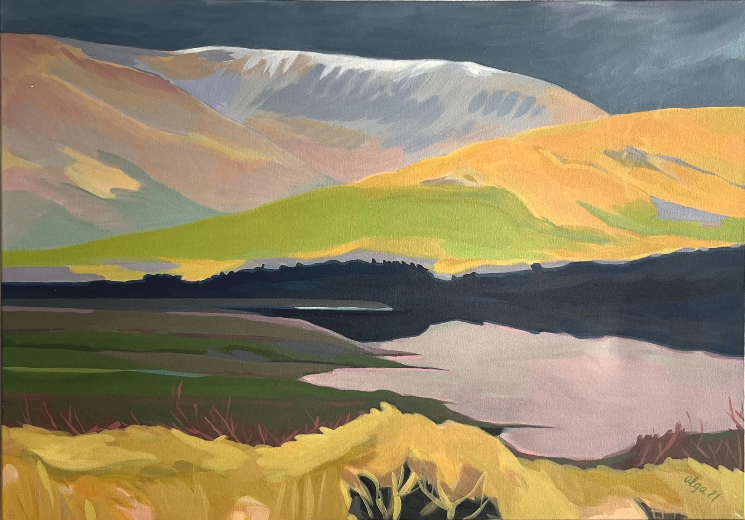 Over the Water, 70x100 cm