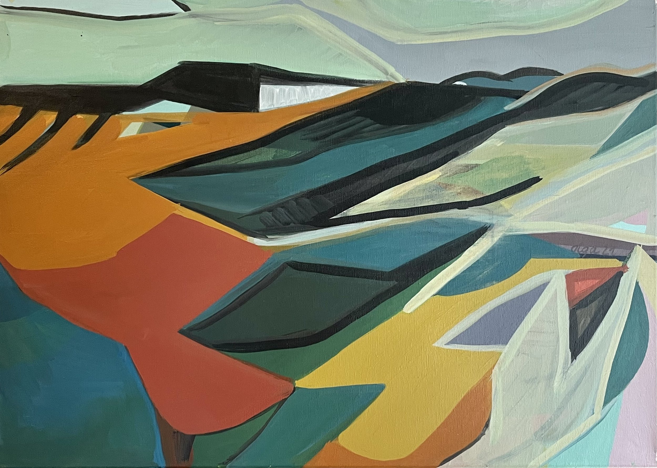 Glen, abstract 50x70 cm