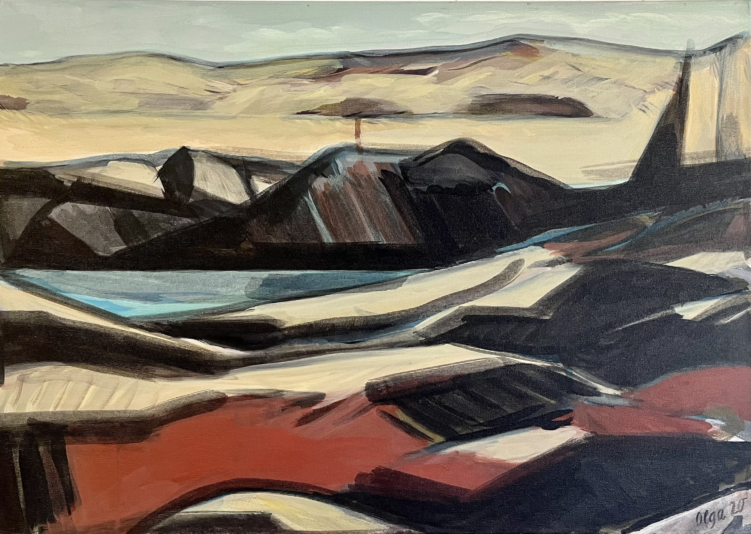 Derrynane Rocks, 50x70 cm