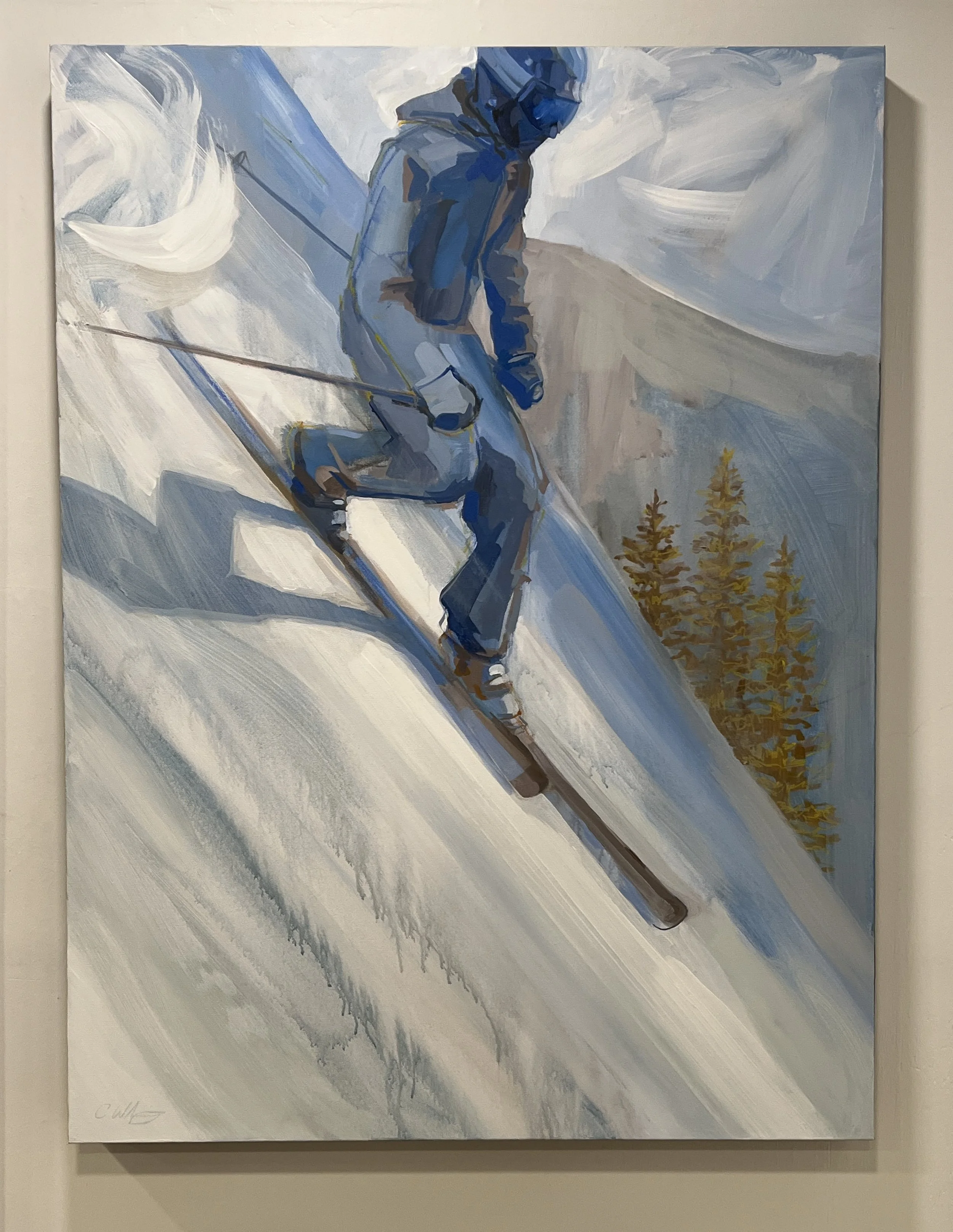 Free Heel, 2025, acrylic on canvas, 48x36