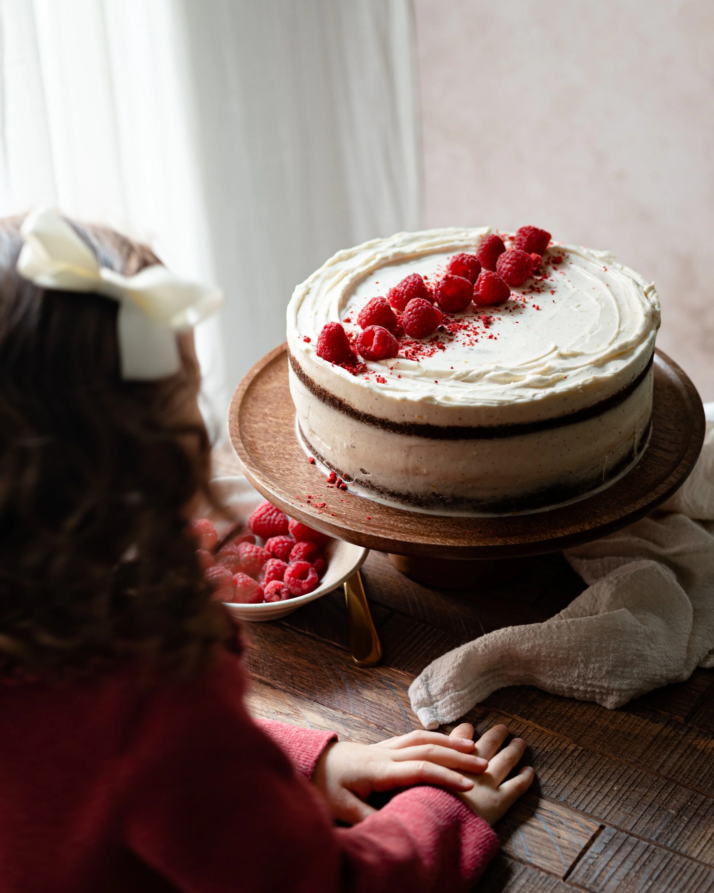 Raspberry and White Chocolate Cake