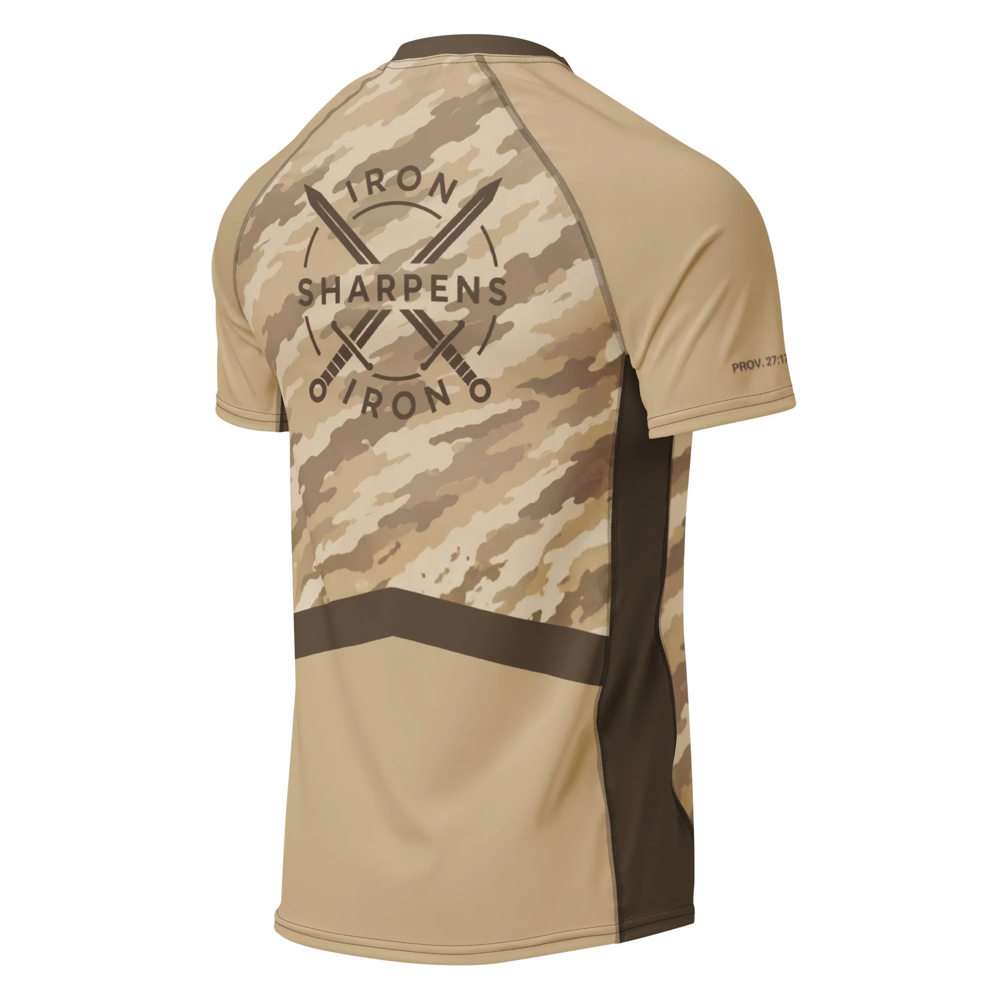 Iron Sharpens Iron - Men's Rashguard - Desert Camo