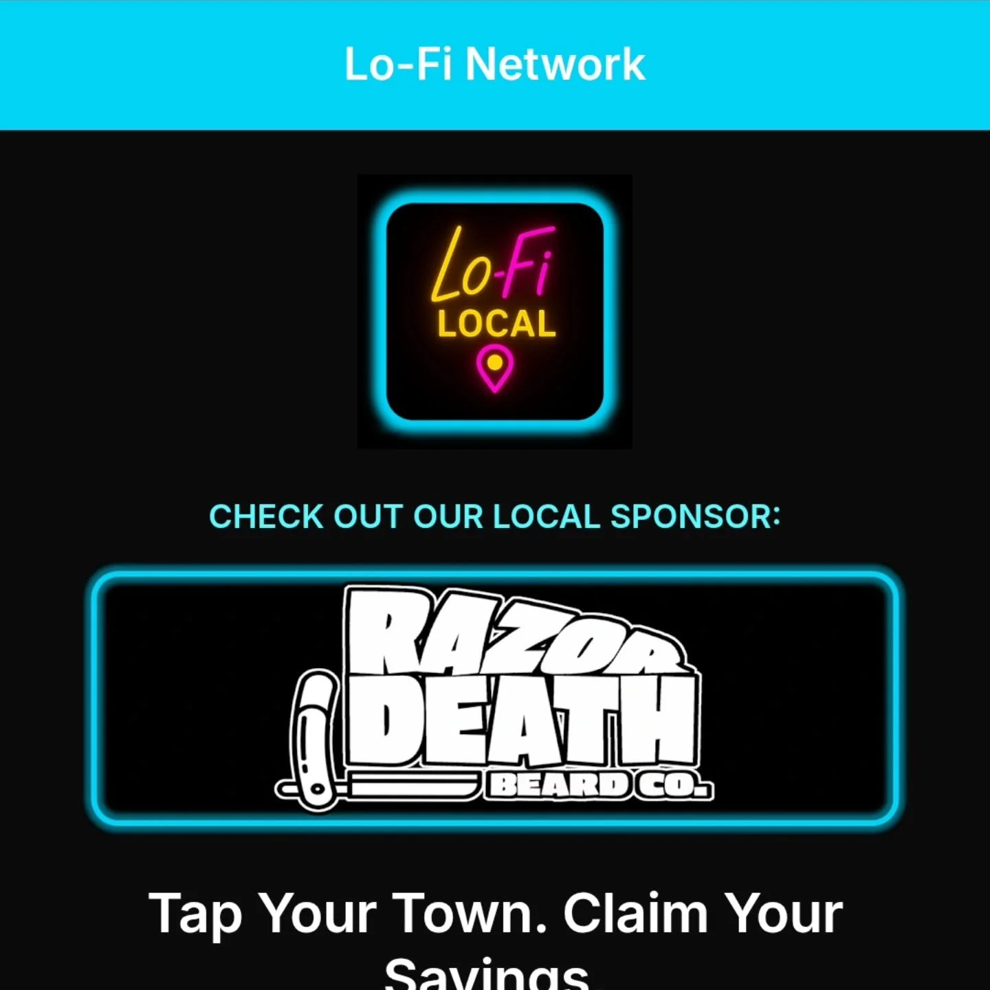 Official Announcement: Razor Death Beard Co. x Lo-Fi Local Network

We&rsquo;re excited to announce that Razor Death Beard Co. is now an official local sponsor on the Lo-Fi Local Network.

Lo-Fi is a growing platform built to support local businesses
