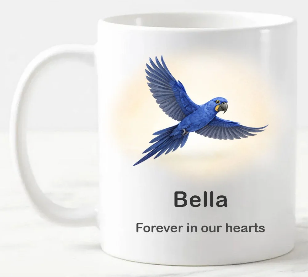 coffee mug bird
