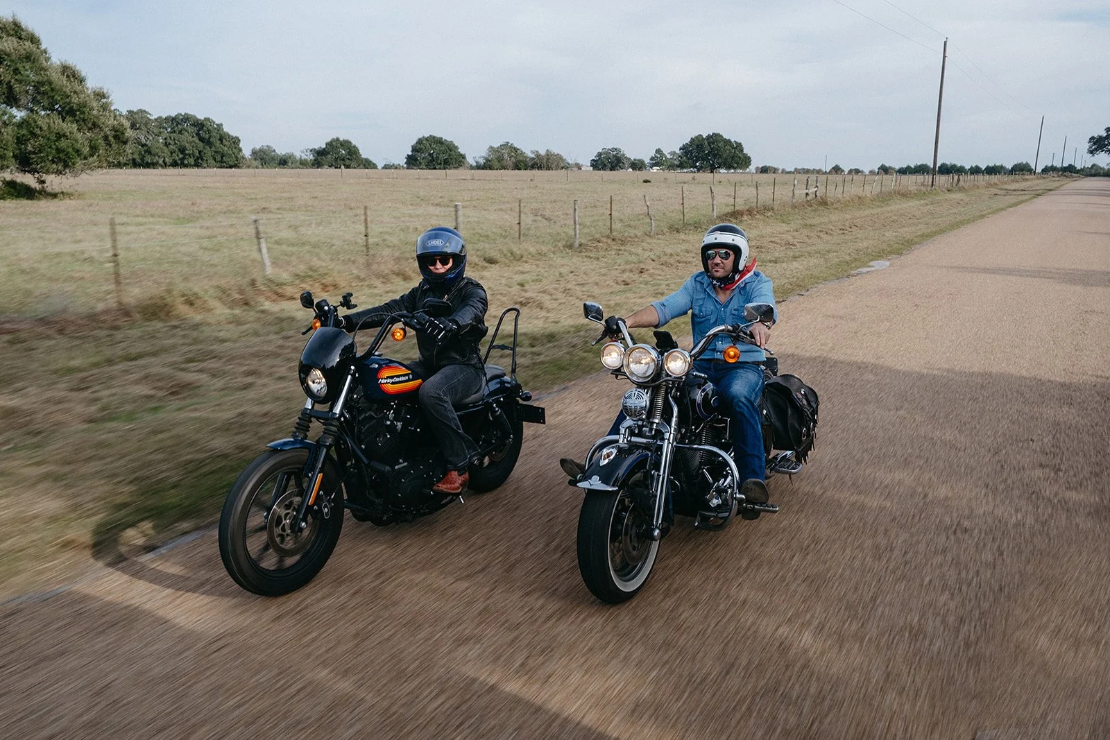 Couple photos session on Motorcyles