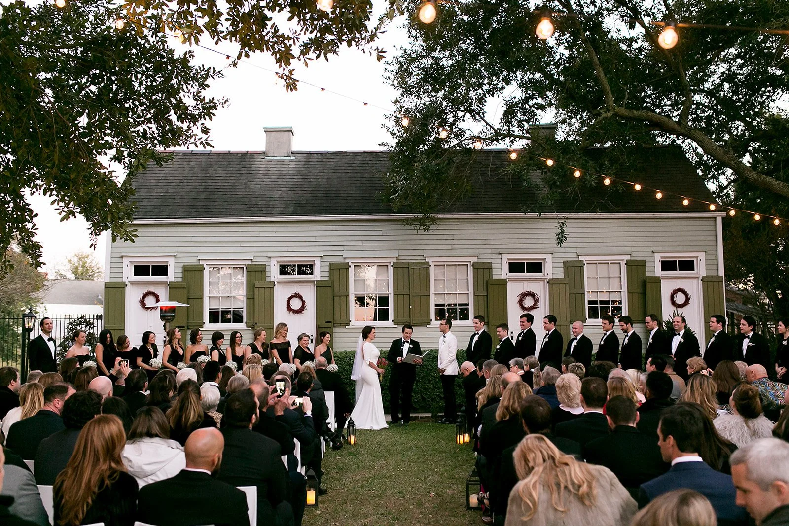 Back Yard wedding in New Orleans. 
