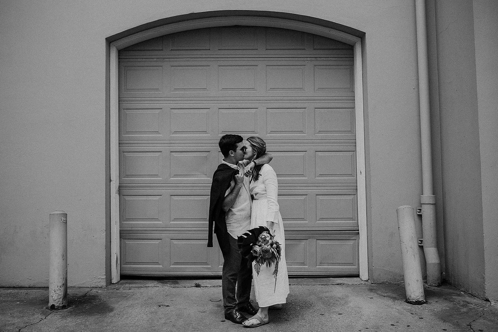 Elopement portraits in the French Quarter before the reception at Cane & Table in New Orleans.