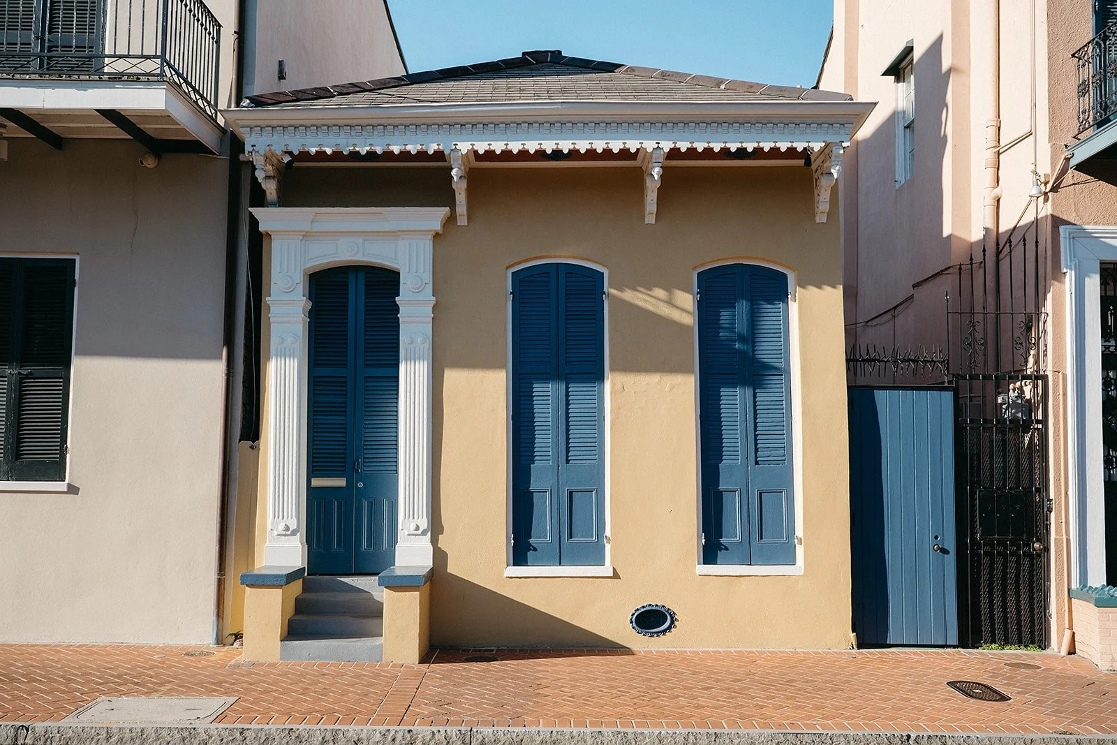 City Vibes of French Quarter home, amazing shutter in New Orleans