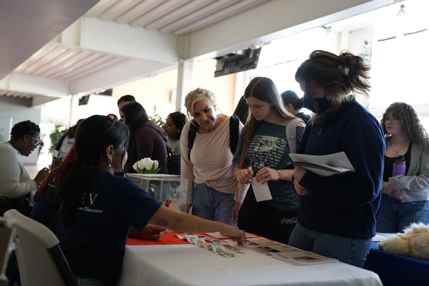 Triple V at the Palomar Service Learning Fair at Palomar College. 
The team had great time engaging with the community #scholarshipOpportunity #Students #education #StudentsDreams #college