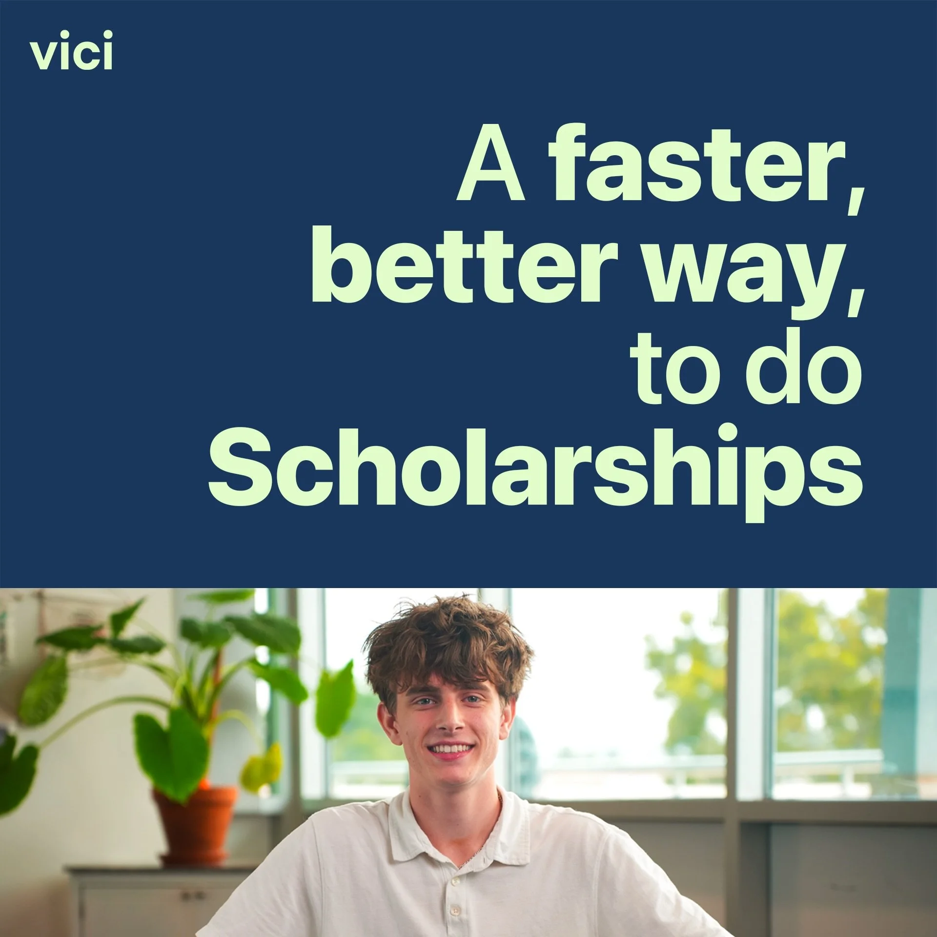 The new Vici platform is officially live 🚀
A faster, easier way for students to sign up, apply, and explore opportunities all in one place. 

And good news 👀
The deadline for April scholarships has been extended, so you still have time to apply.

H