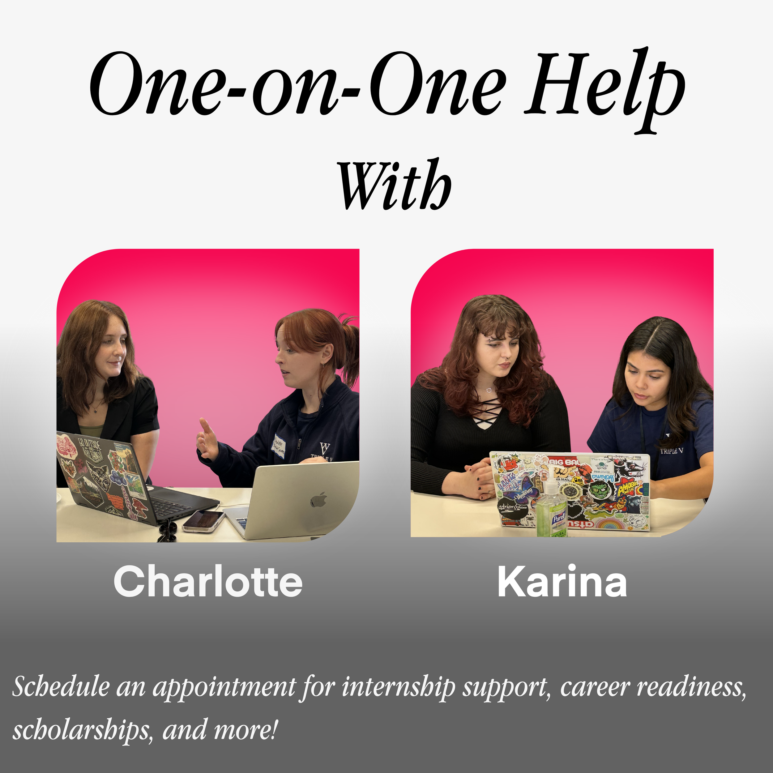 Schedule One-on-One Help Here! 