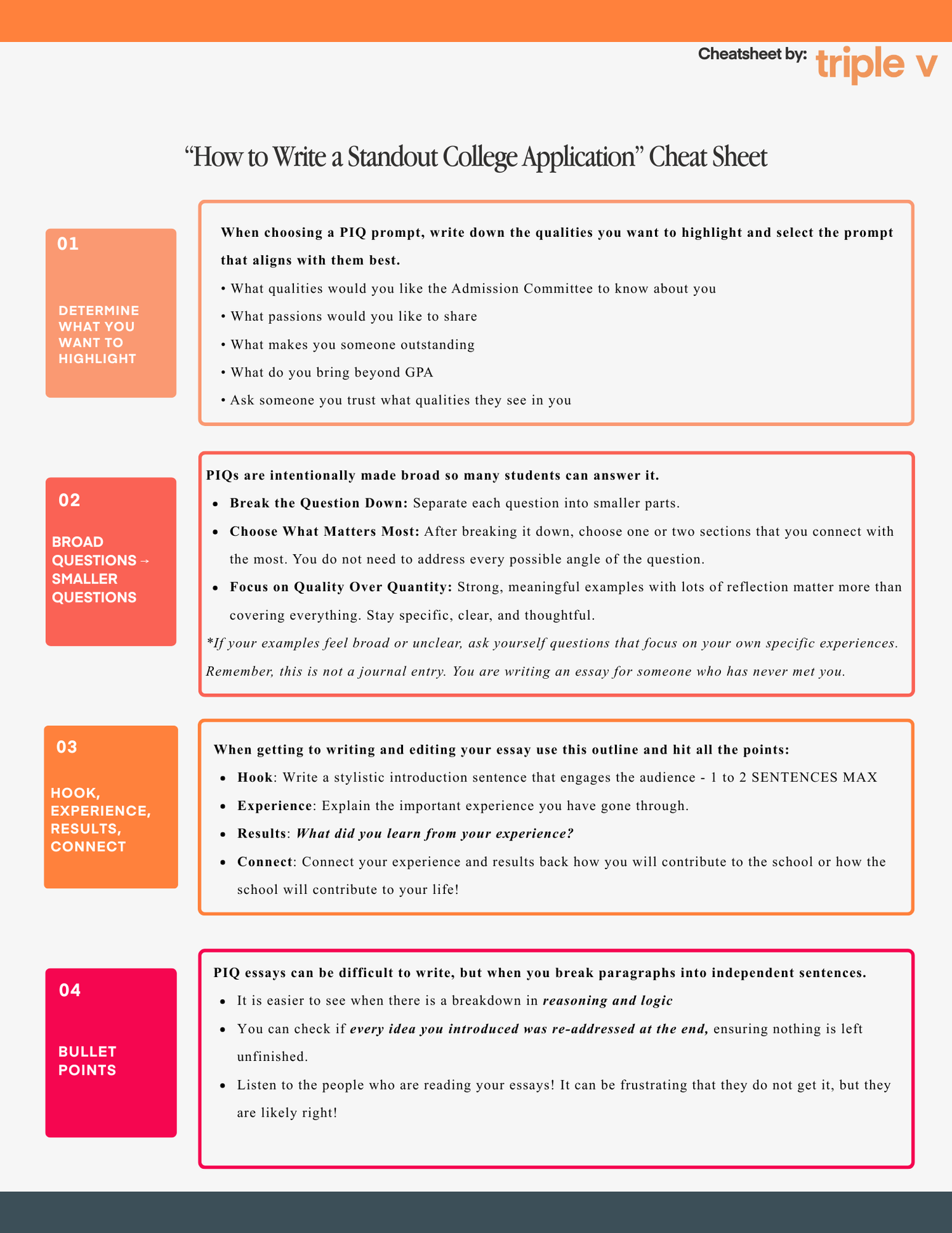 How to Write a Standout College Application — Triple V