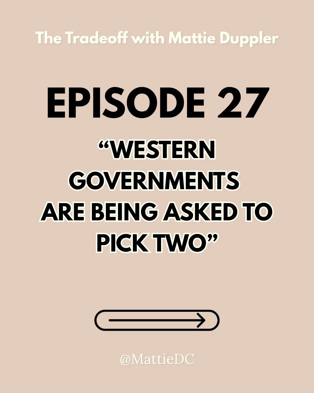 The IMF cut global growth this week. The number isn&rsquo;t the story. What&rsquo;s behind the headline is. New Tradeoff episode is live. 

Link in bio. Comment TRADEOFF for the link straight to your DMs.

#globaleconomy #worldeconomics #policyexplai