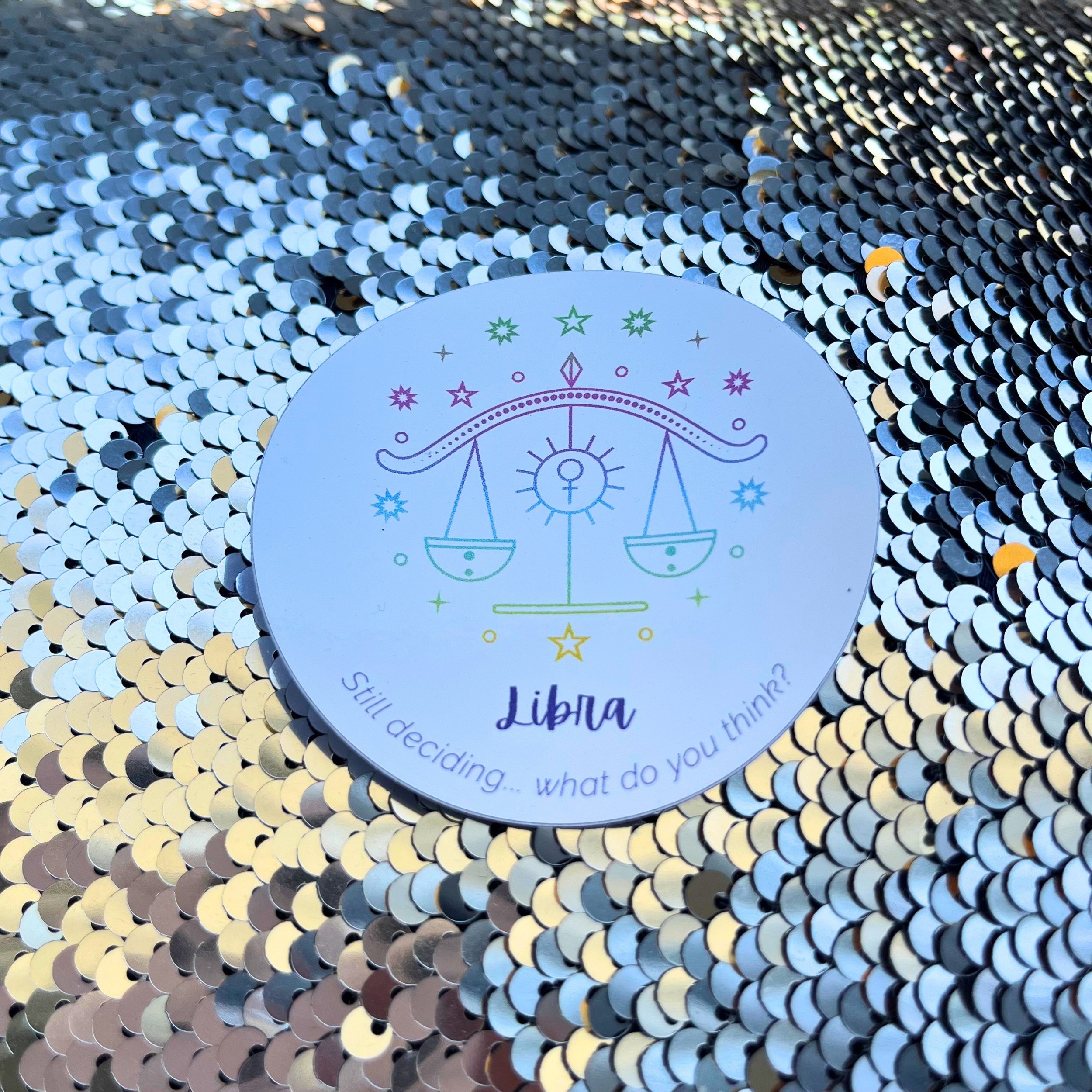 Libra Zodiac Sign Sticker