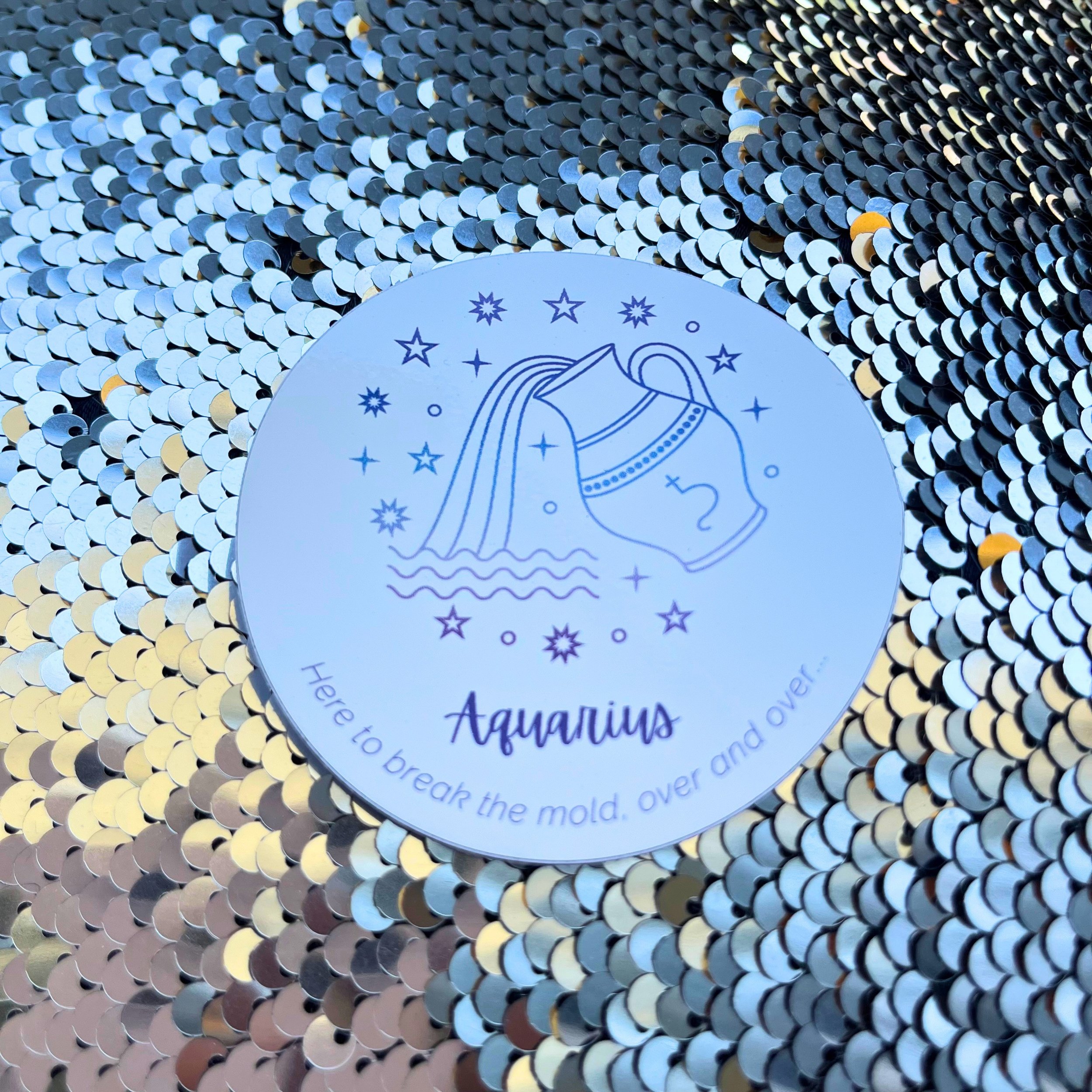 Aquarius Zodiac Sign Sticker