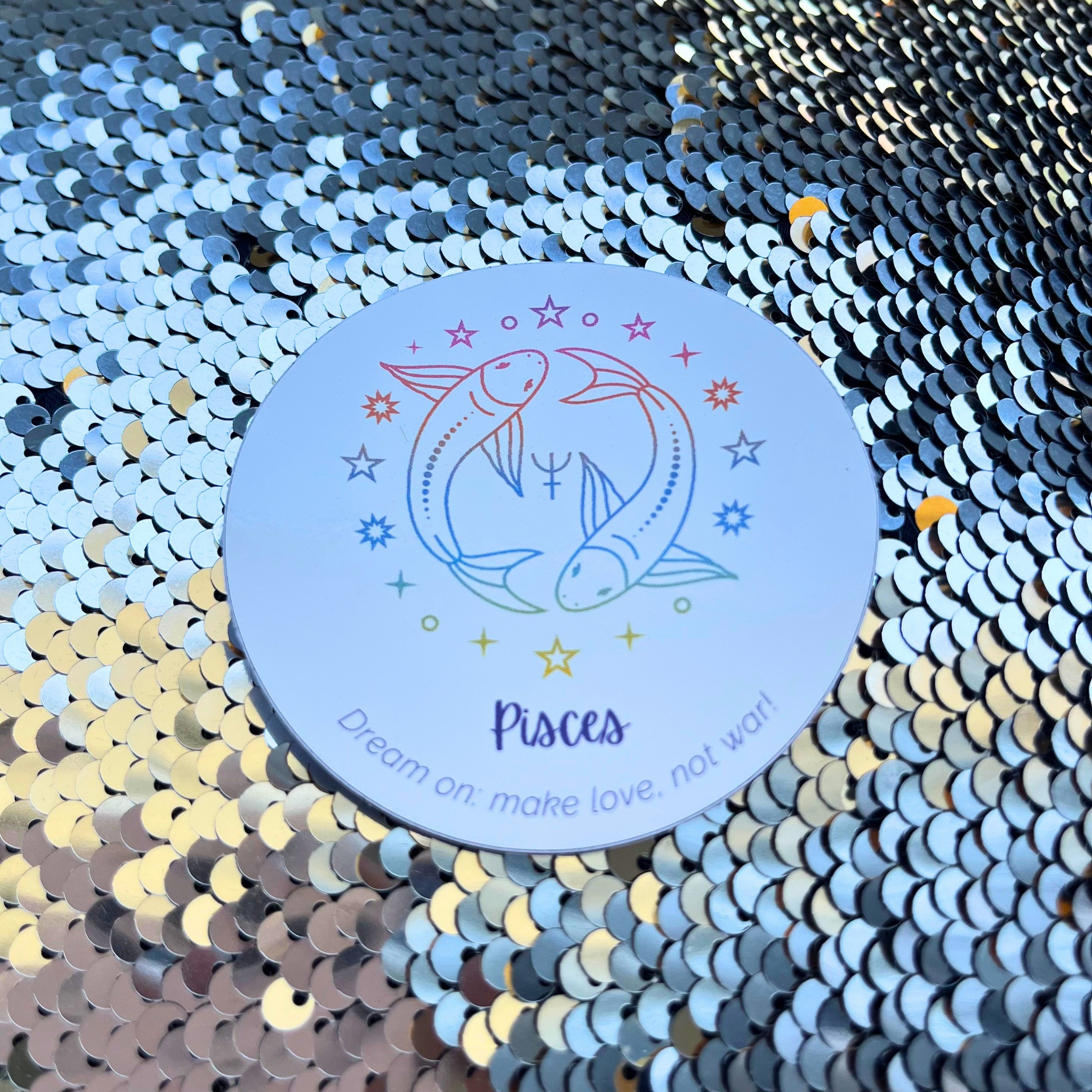 Pisces Zodiac Sign Sticker