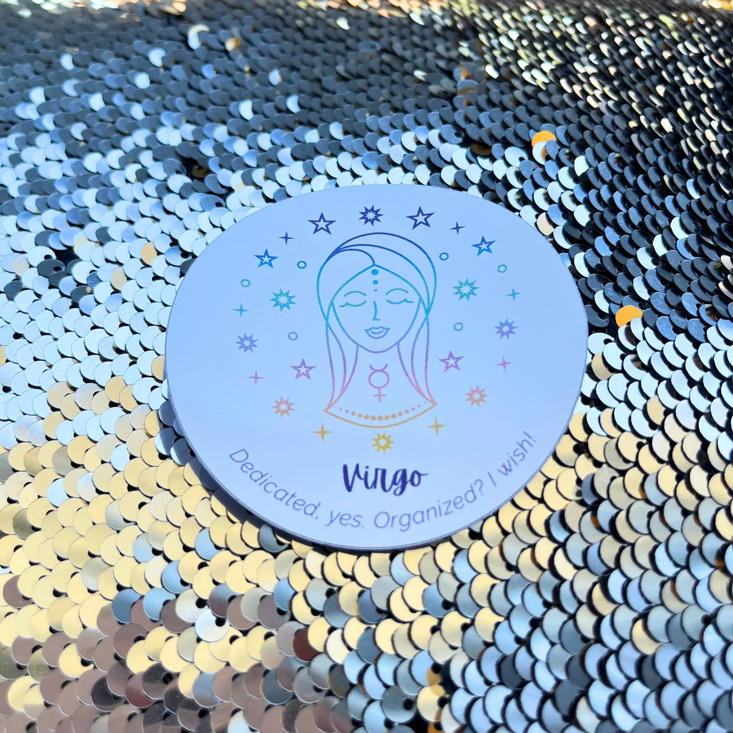 Virgo Zodiac Sign Sticker