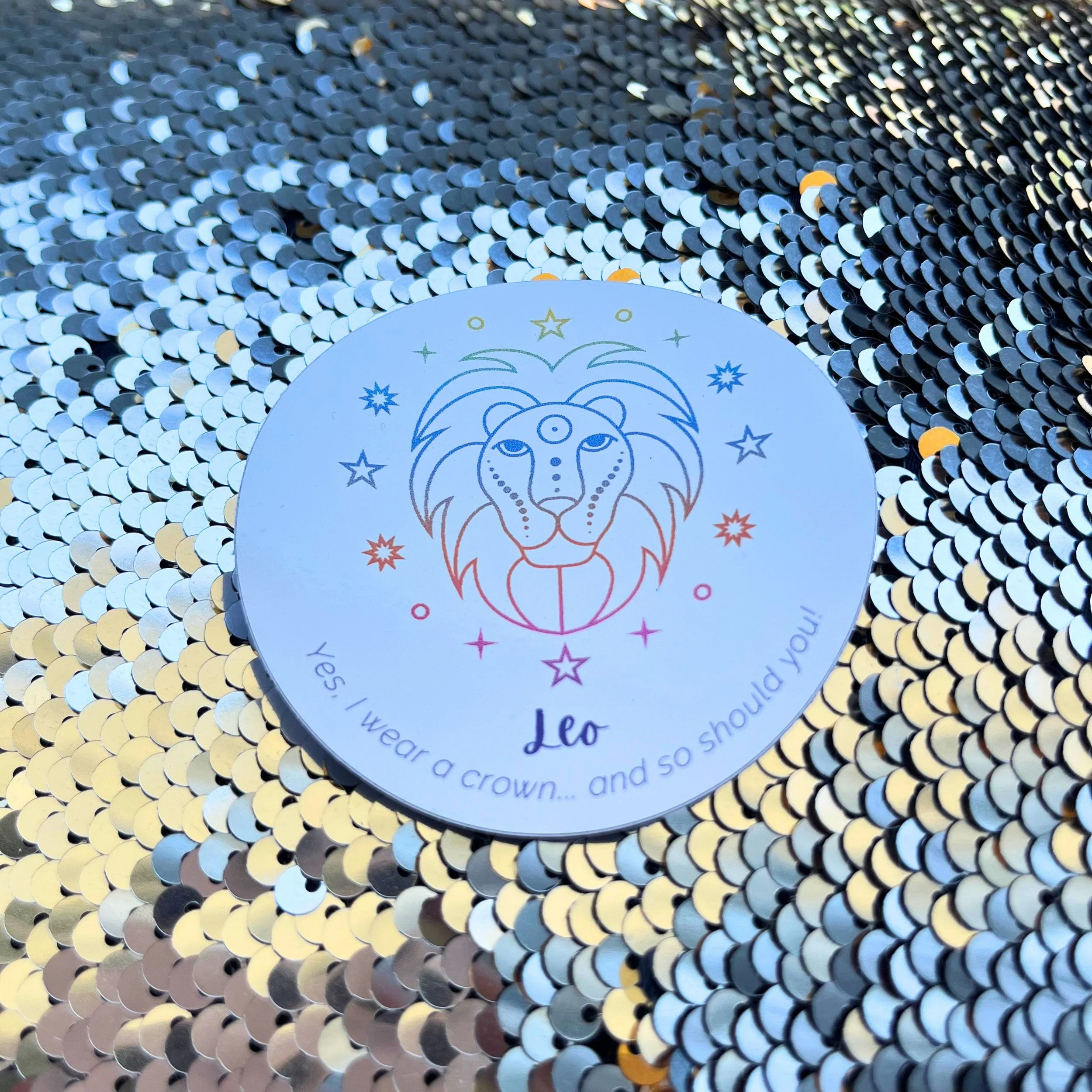Leo Zodiac Sign Sticker