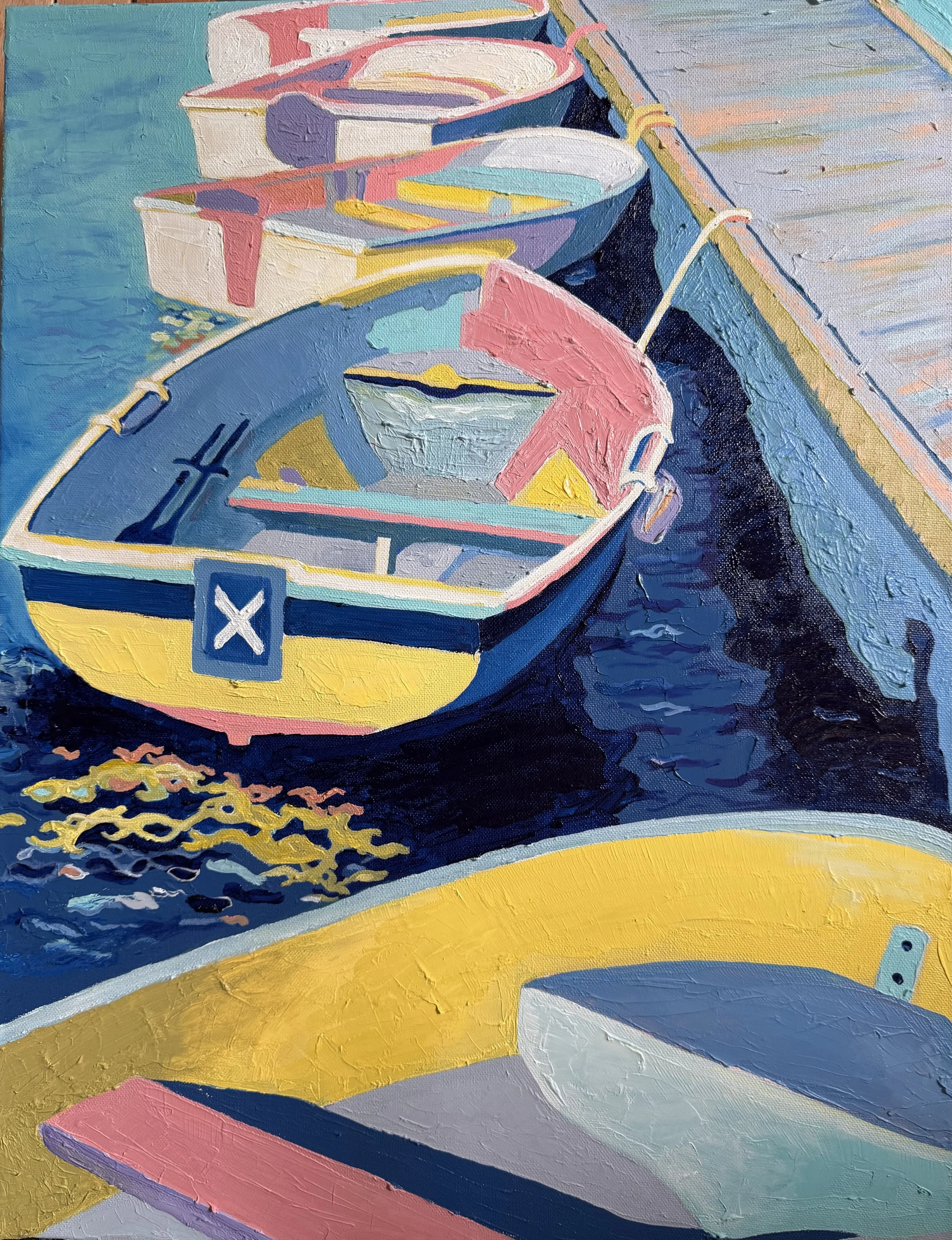 "Down at the Docks," (print only), 18"x24" and 12"x16"