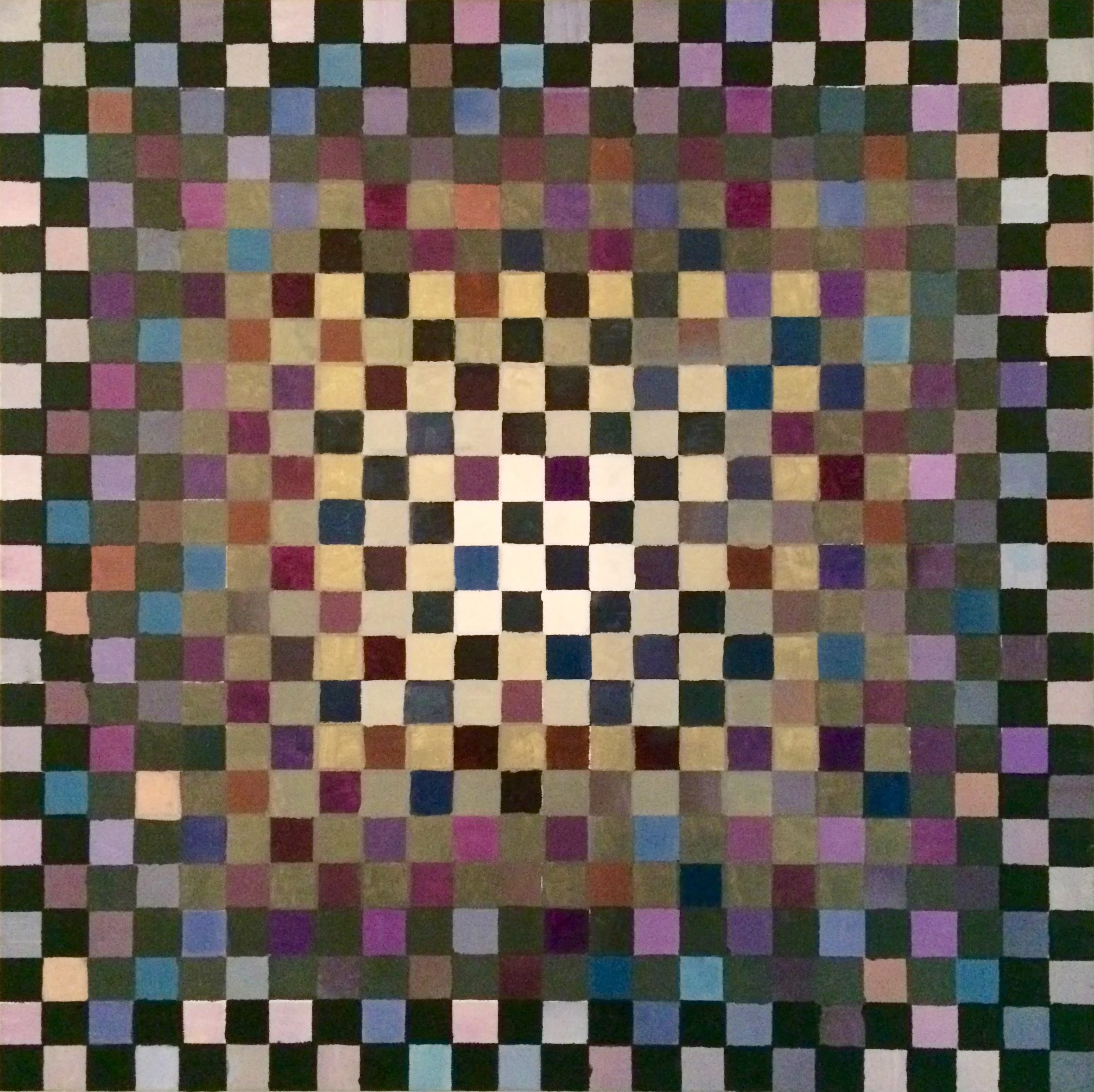 "Complex chess," oil on canvas, 24"x24"