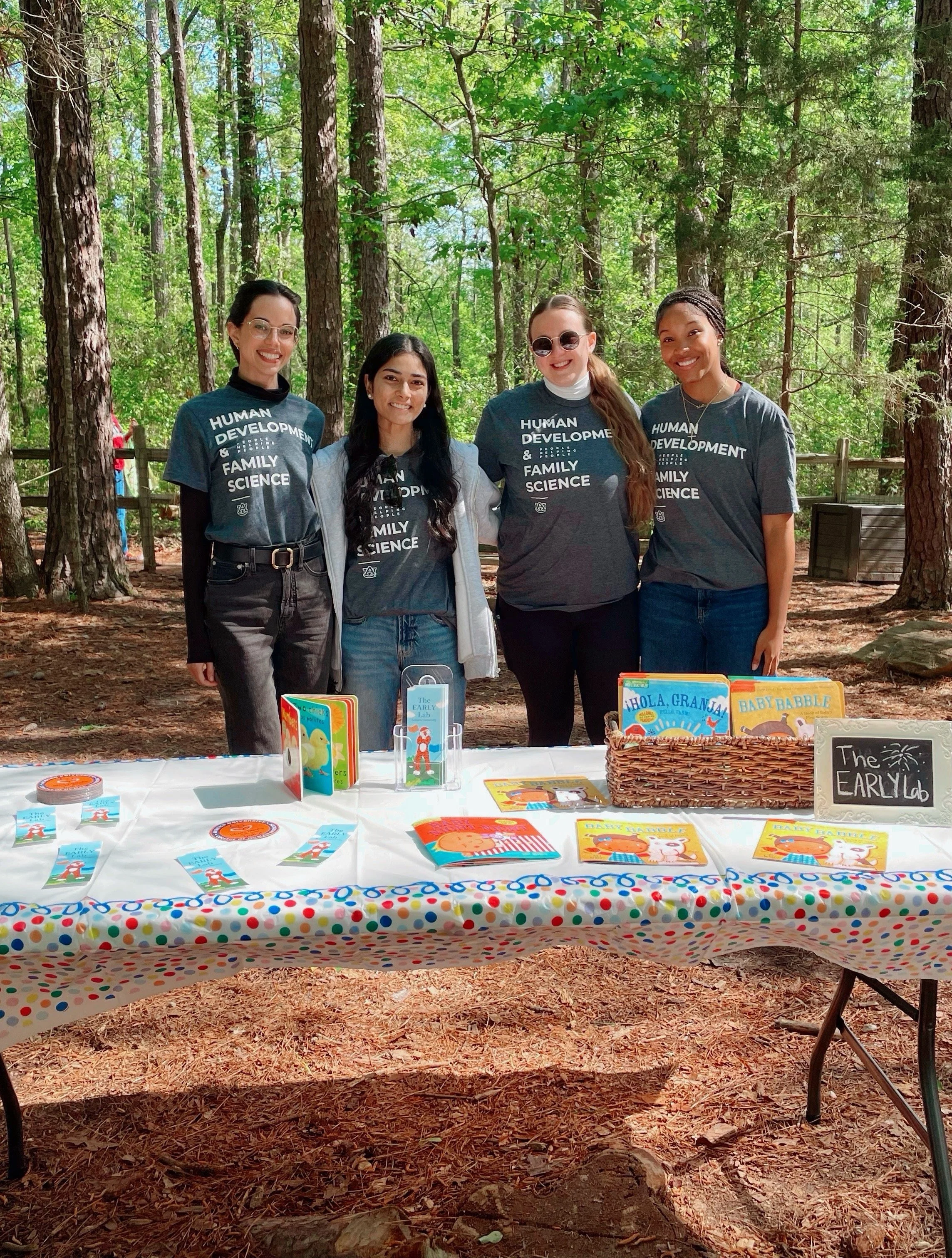 The EARLY Lab at the Family Fun Day event at Kreher Nature Preserve!