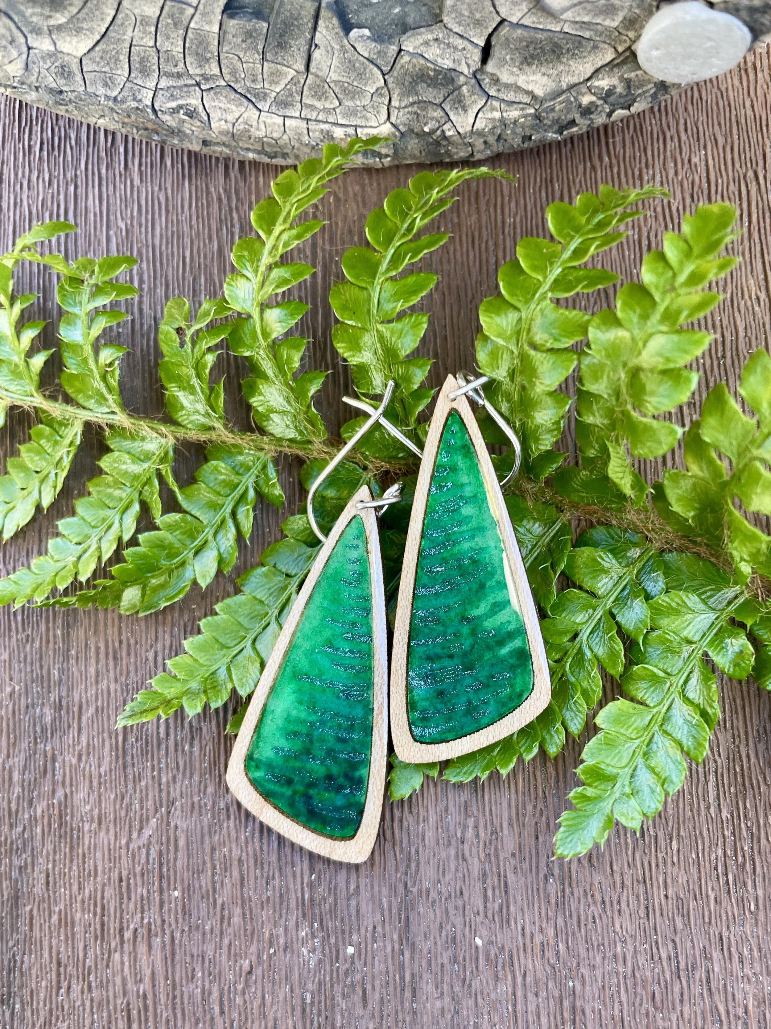 Deep Greens - Earrings