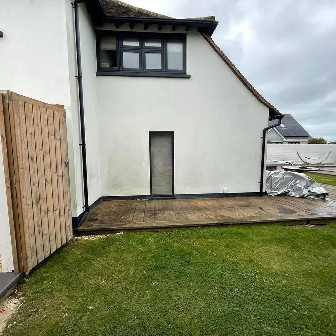 ✨ Before &amp; After: Conservatory Transformation ✨
A seamless addition that perfectly compliments the design and shape of the home.

This stunning conservatory creates a bright, functional space now home to a mini gym with panoramic garden views 🌿?