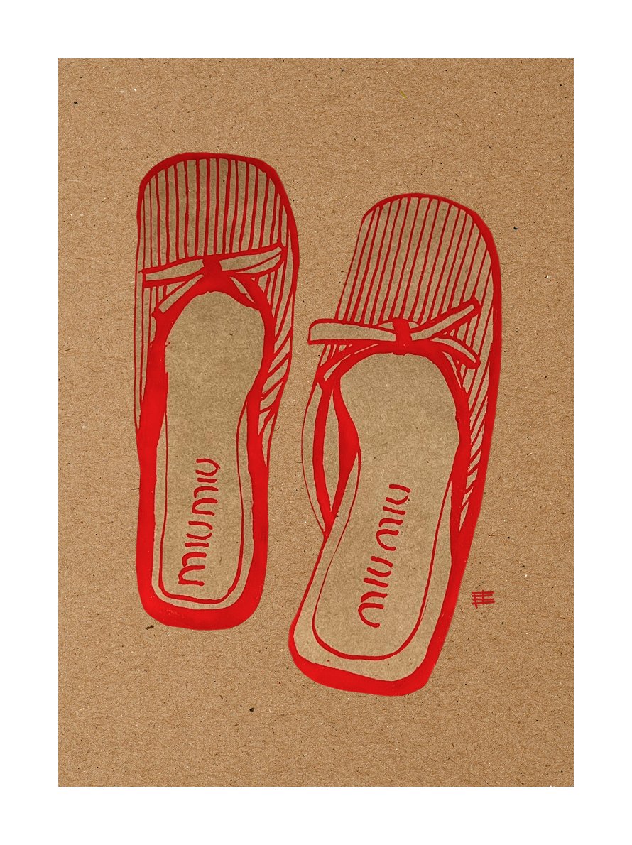 MIU MIU, 2024
Paper, ink 
14 × 21 cm