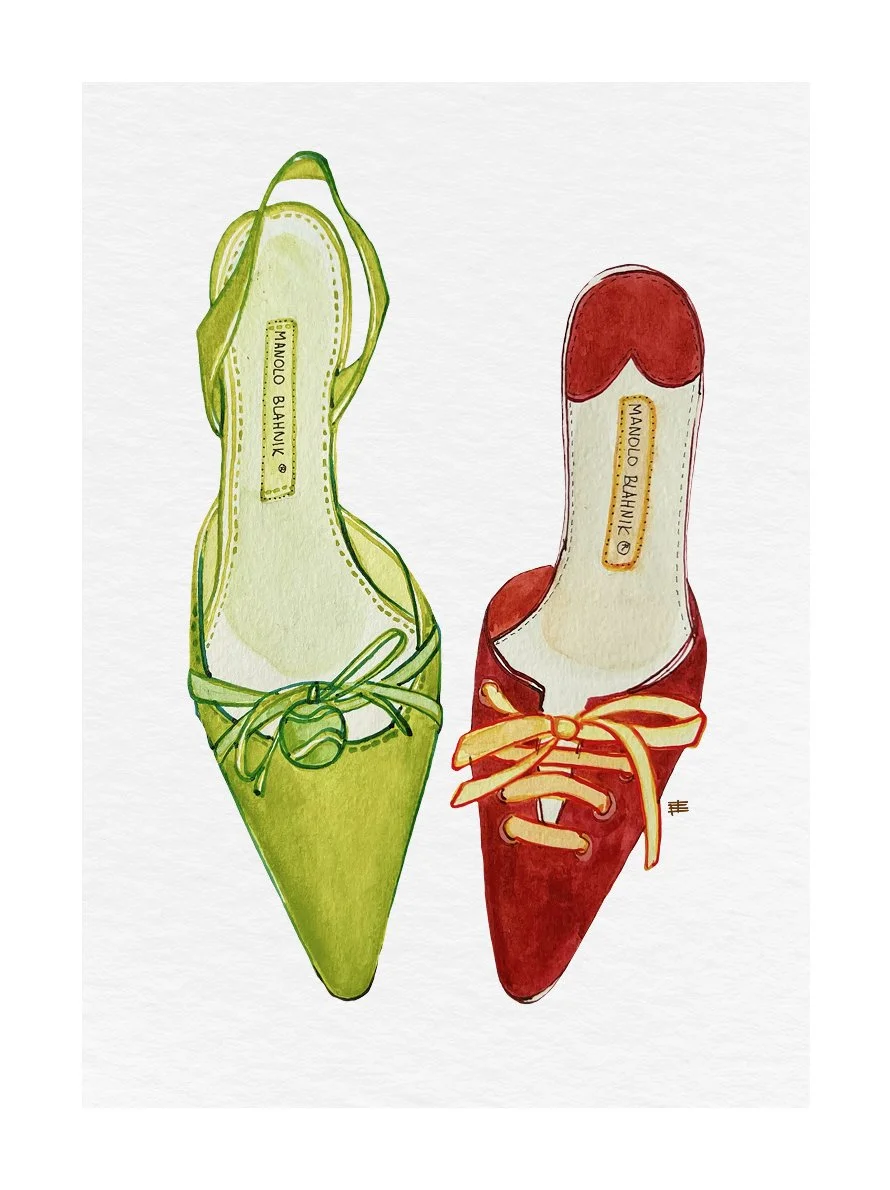 Manolo Blahnik, 2024
Paper, ink 
21 × 30 cм