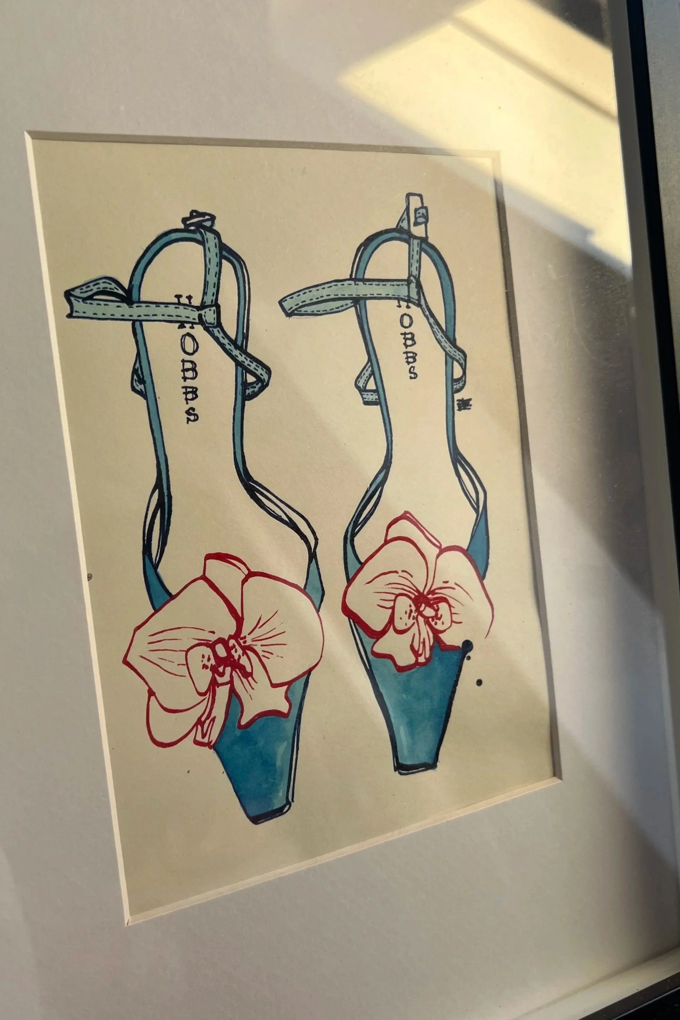 Hobbs Shoes fashion ink Illustration