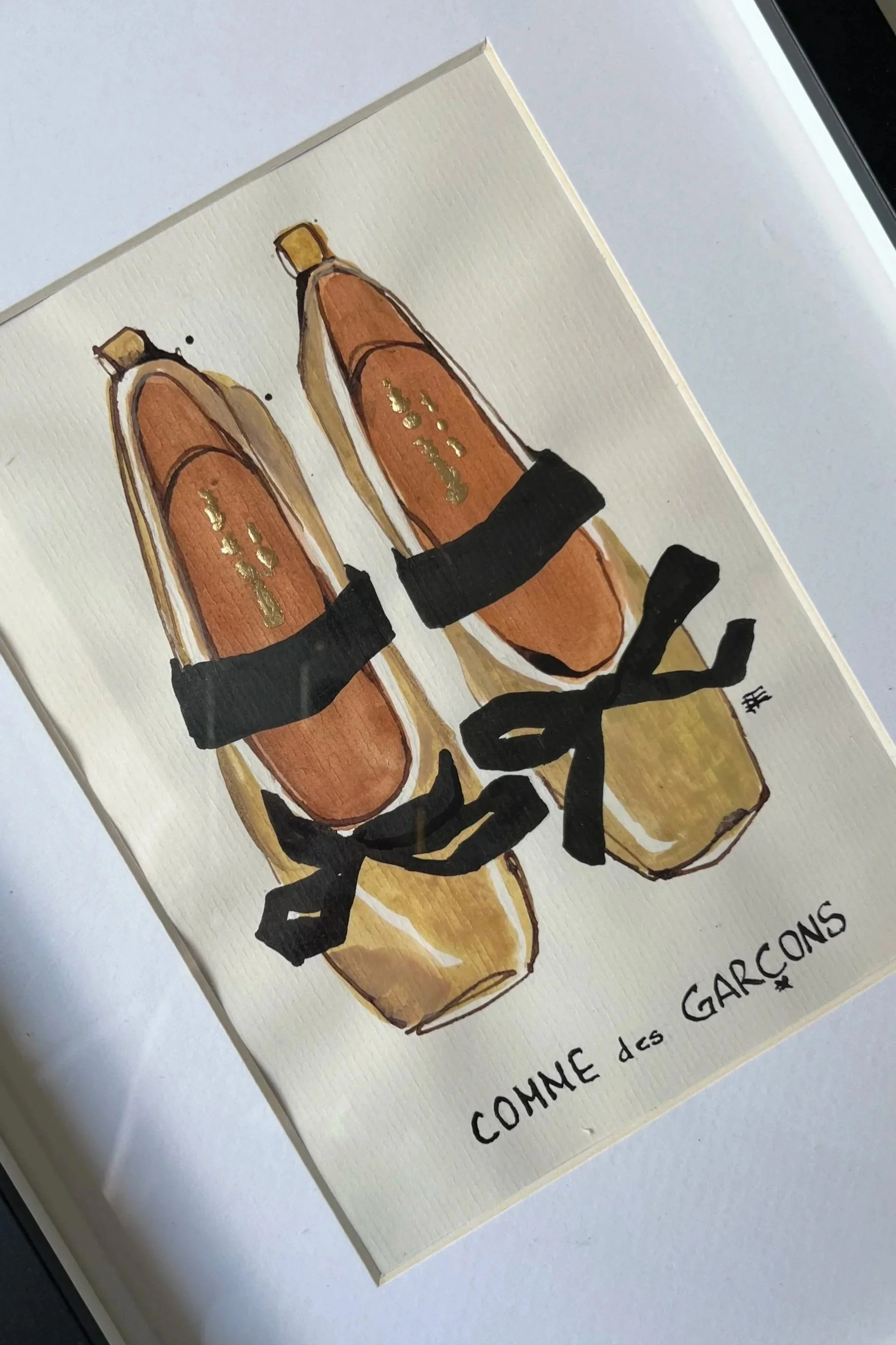 Comme des Garcons fashion ink Illustration