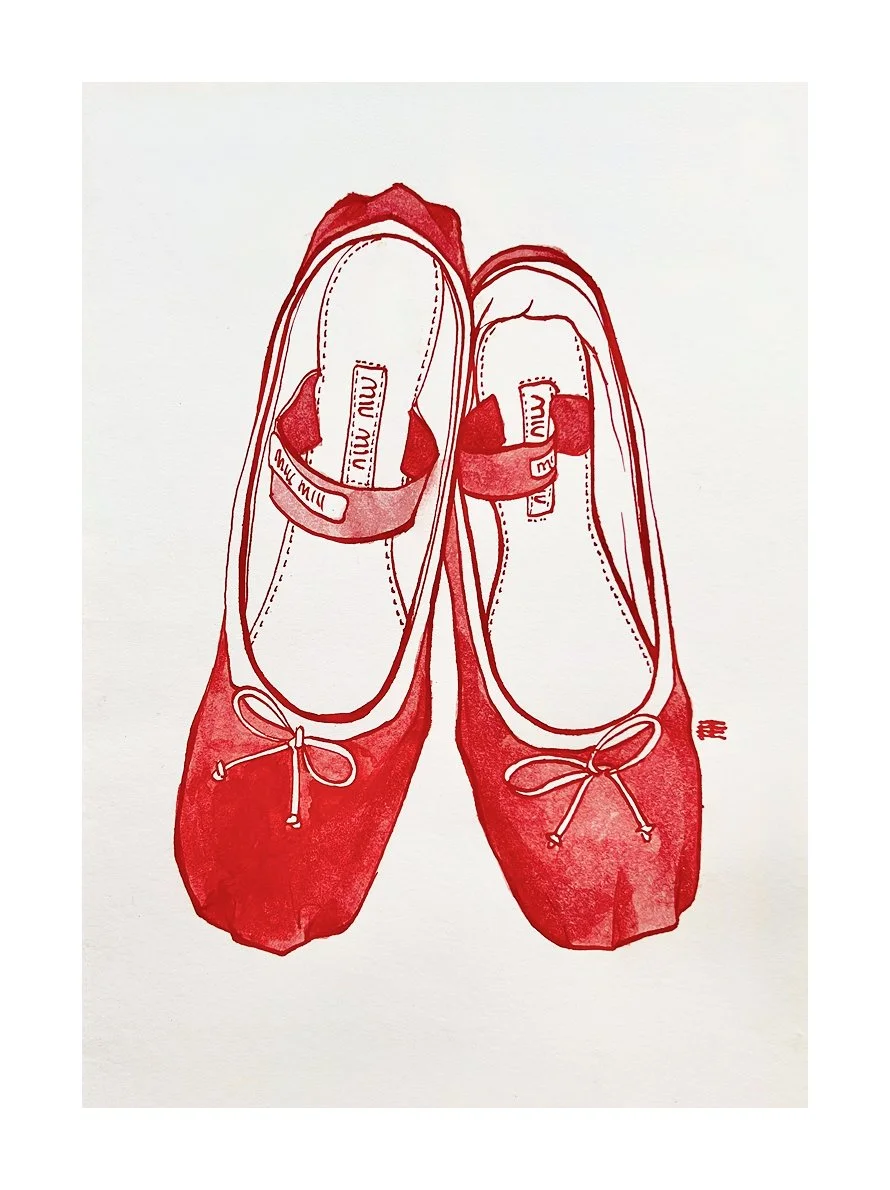 MIU MIU, 2024
Paper, ink 
14 × 21 cm