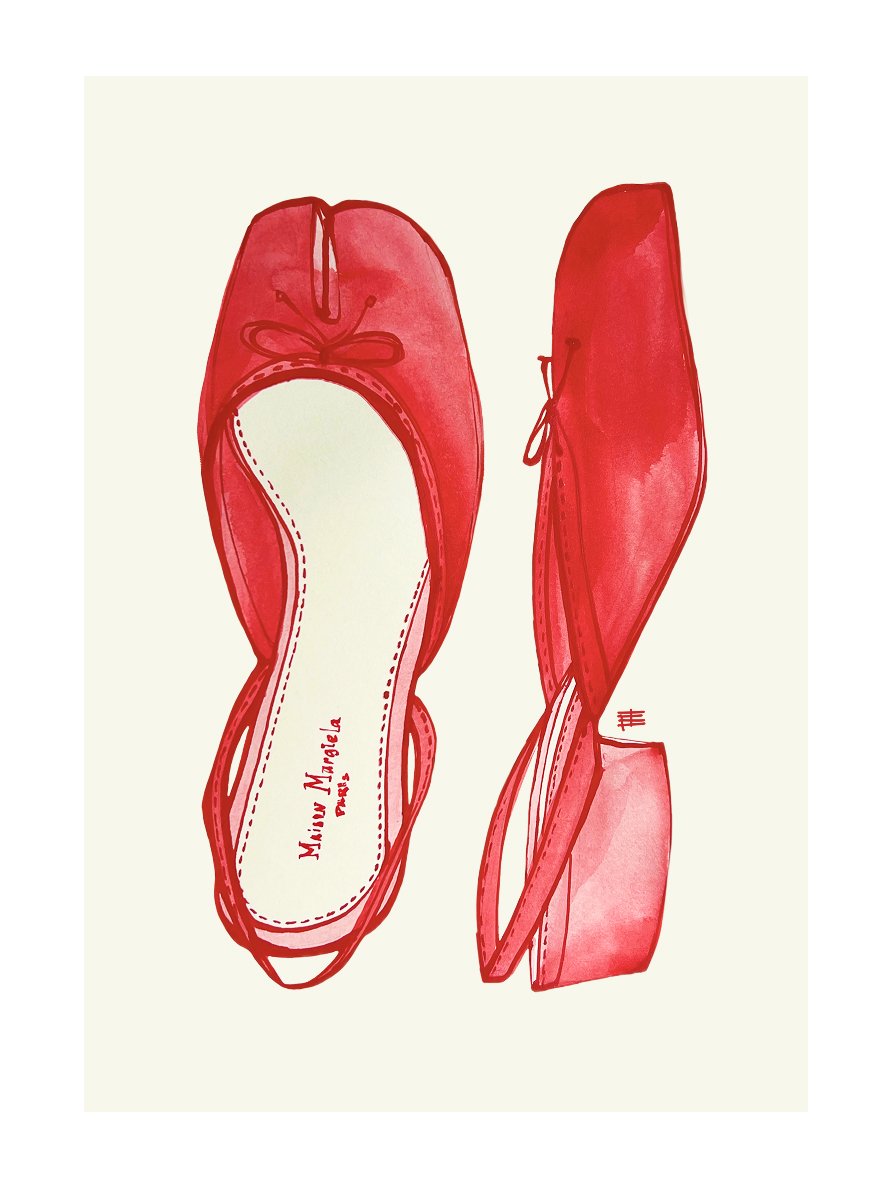 Maison Margiela, 2025 
ink 
14 × 21 cm