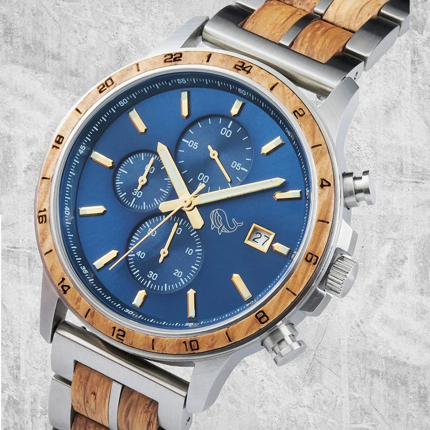 Three generations of carpenters and woodworkers carve out the wood details on these exquisite homemade timepieces.