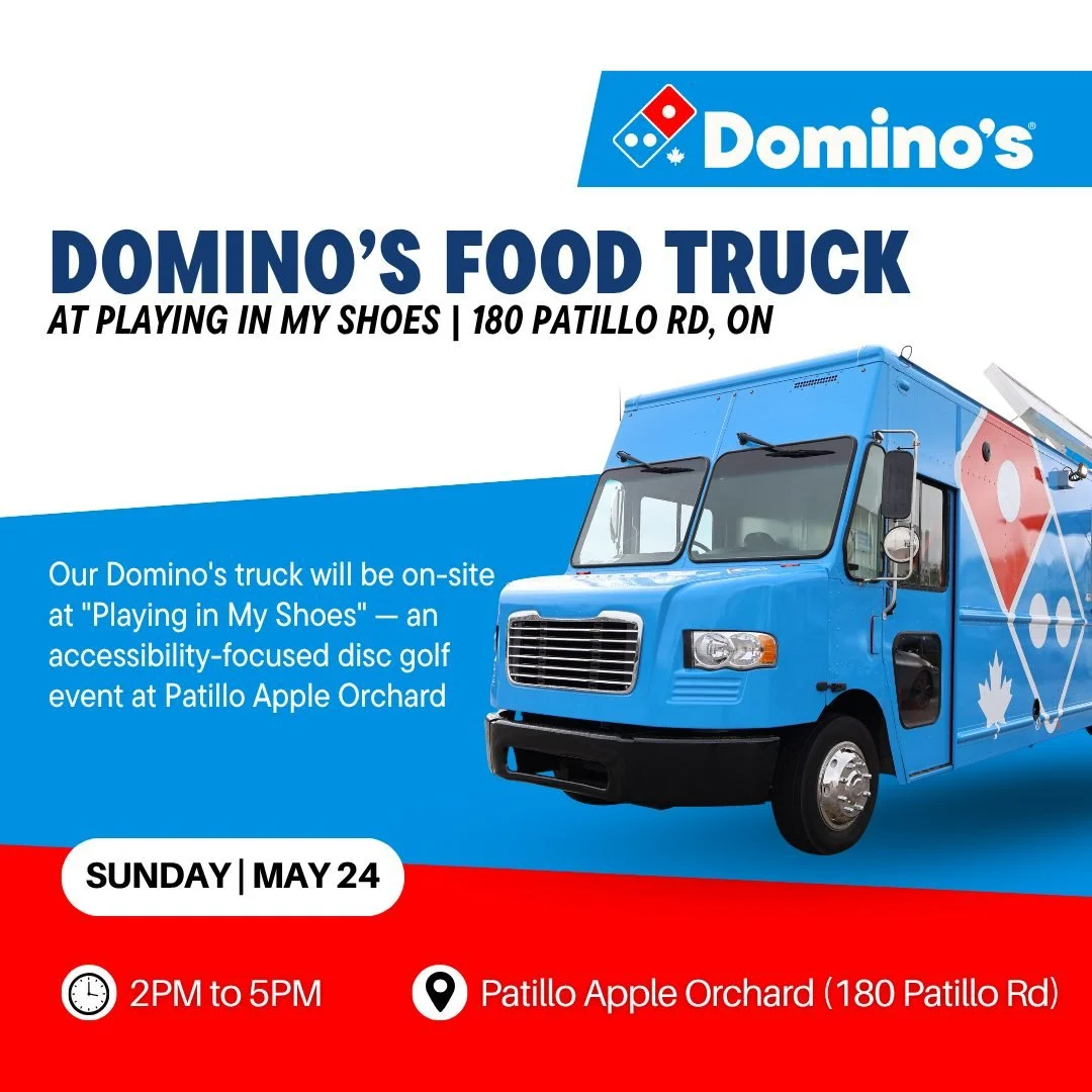 We're heading to Playing in My Shoes this Sunday and we can't wait. 🍕

Domino's Windsor will be on-site at Patillo Apple Orchard serving fresh pizzas all afternoon. Come find the truck.

📍 Patillo Apple Orchard &mdash; 180 Patillo Rd
Sunday May 24 