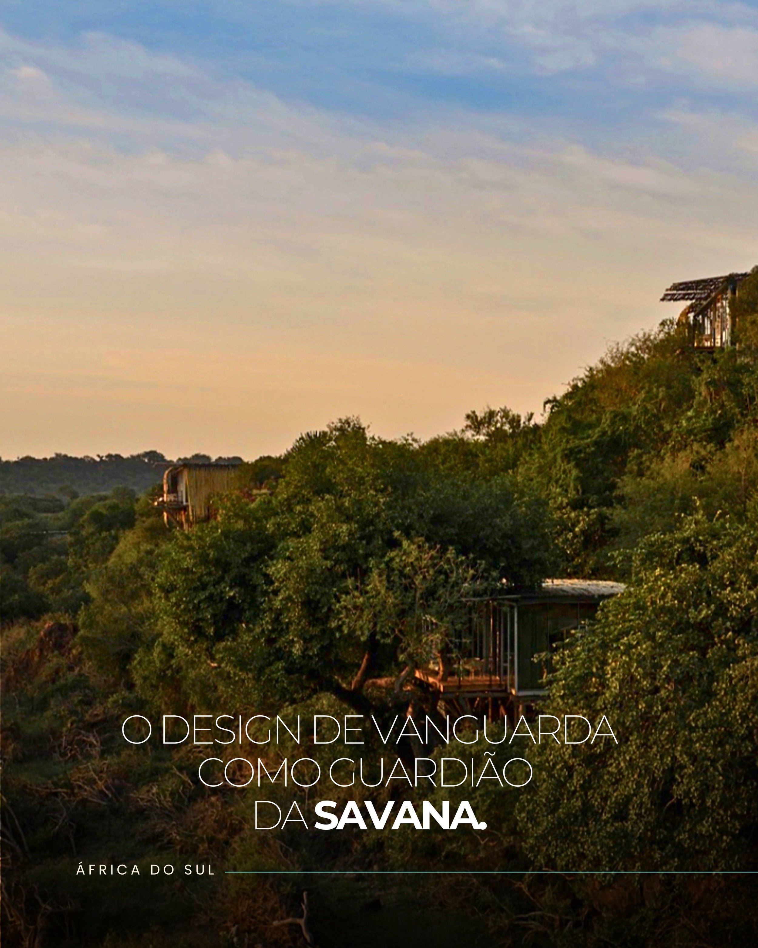 Erguido sobre os desfiladeiros do Parque Nacional Kruger, o Singita Lebombo projeta suas vilas de vidro e a&ccedil;o sobre o rio N&rsquo;wanetsi como ninhos de &aacute;guias. 

Em uma concess&atilde;o privada de 30 mil acres, este ref&uacute;gio prov
