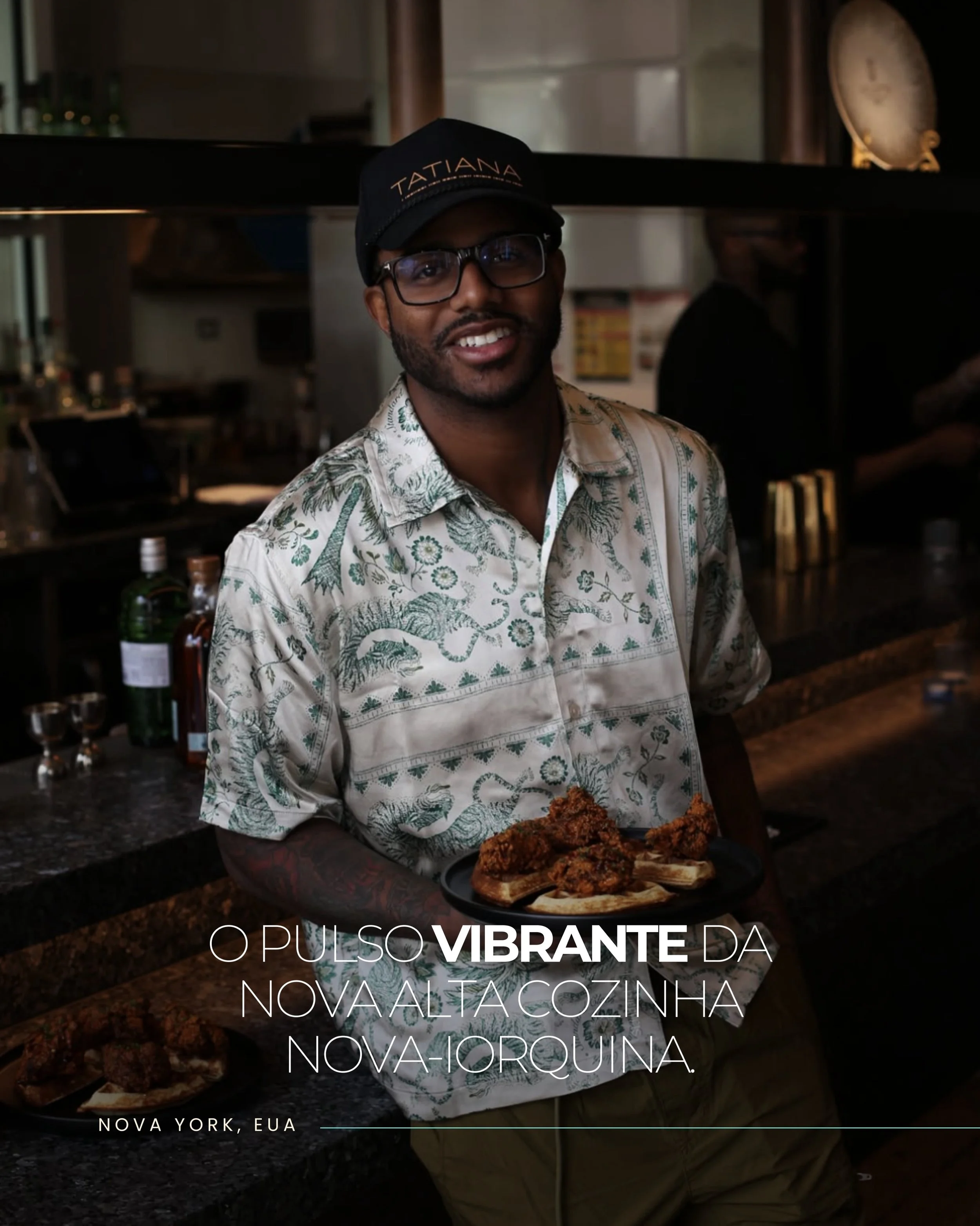 Localizado no imponente Lincoln Center, o Tatiana tornou-se o fen&ocirc;meno gastron&ocirc;mico mais concorrido e celebrado de Nova York. 

O chef Kwame Onwuachi assina uma culin&aacute;ria vigorosa e sofisticada que resgata suas ra&iacute;zes afro-c