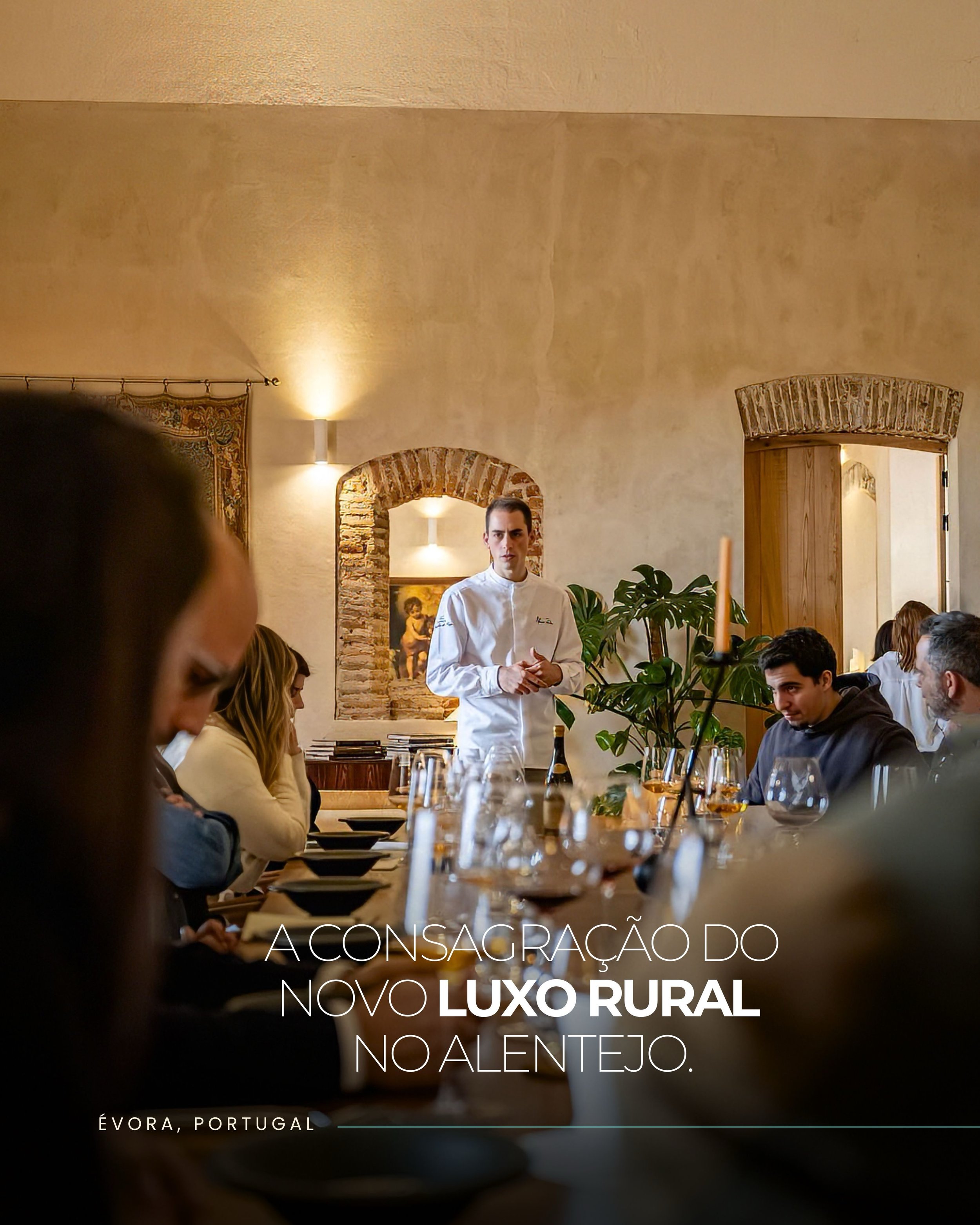 Em &Eacute;vora, A Cozinha do Pa&ccedil;o reinterpreta a alta gastronomia a partir de sua ess&ecirc;ncia mais pura. O restaurante une a maestria t&eacute;cnica ao compromisso ambiental &mdash; coroado com a cobi&ccedil;ada Estrela Verde Michelin &mda