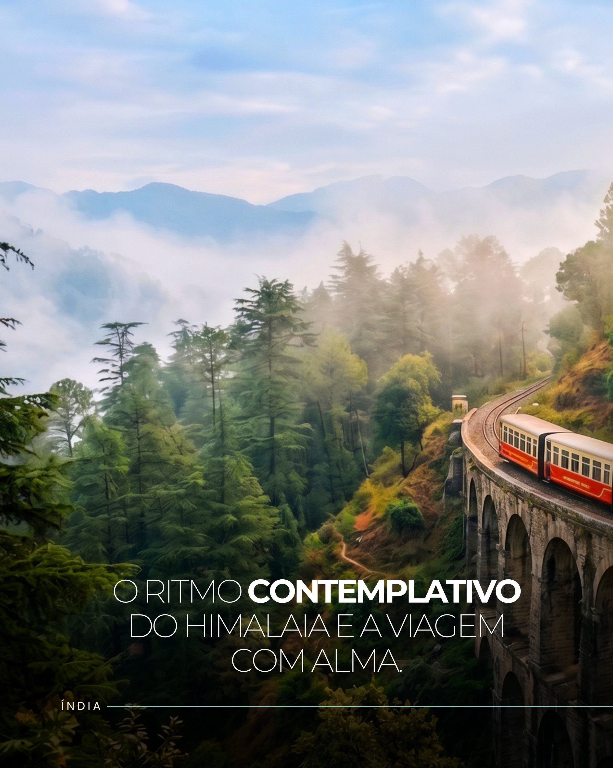 H&aacute; viagens que levam a um destino. Outras devolvem ao viajante a sensa&ccedil;&atilde;o do tempo. Nas montanhas do norte da &Iacute;ndia, a Himalayan Queen sobe lentamente de Kalka a Shimla, como se o Himalaia exigisse uma outra velocidade par