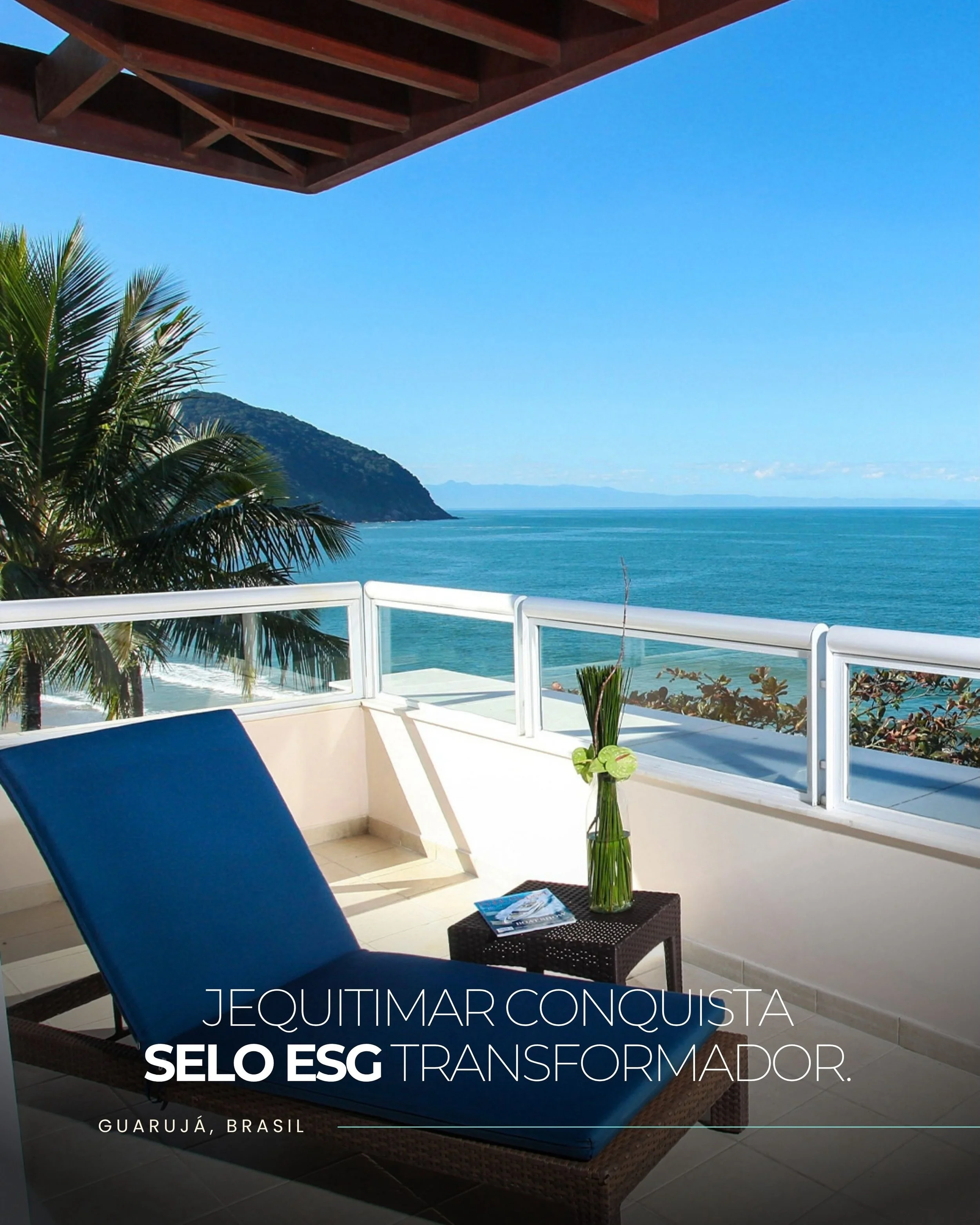 O Jequitimar Guaruj&aacute; Resort &amp; SPA obteve a Certifica&ccedil;&atilde;o ESG Pulse no n&iacute;vel Transformador. O reconhecimento baseia-se na avalia&ccedil;&atilde;o de 112 pr&aacute;ticas ambientais, sociais e de governan&ccedil;a integrad