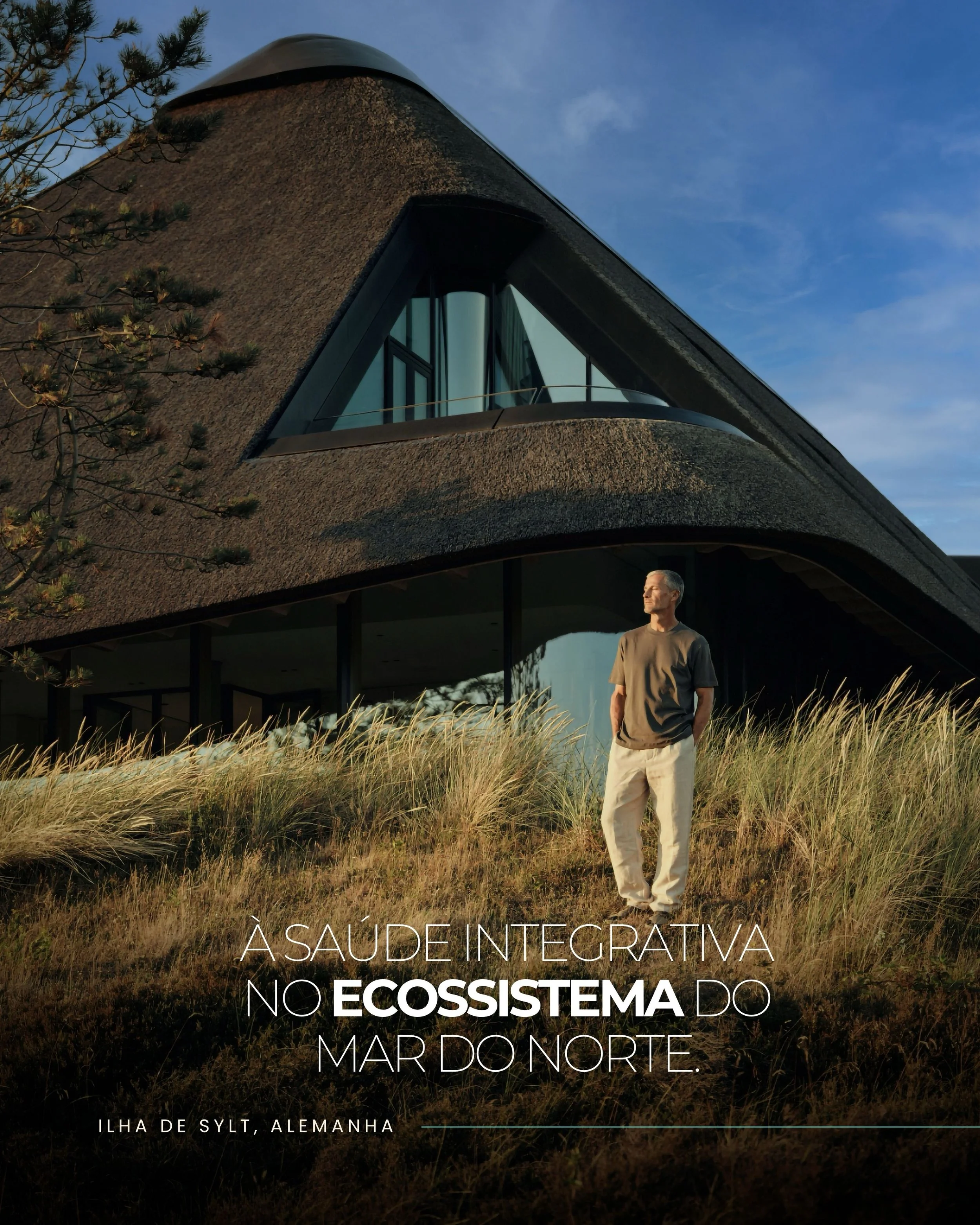 Isolado entre as dunas protegidas da ilha de Sylt e o Mar de Wadden, o Lanserhof Sylt (localizado no norte da Alemanha) estabelece uma rela&ccedil;&atilde;o direta entre o design biof&iacute;lico e a regenera&ccedil;&atilde;o humana. 

Projetado para