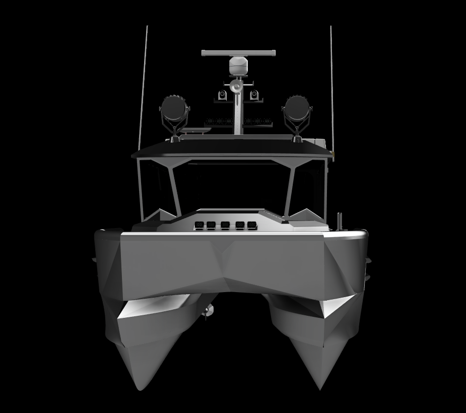 44ft stepped hull Catamaran W Quad 600hp outboard motors 2.png